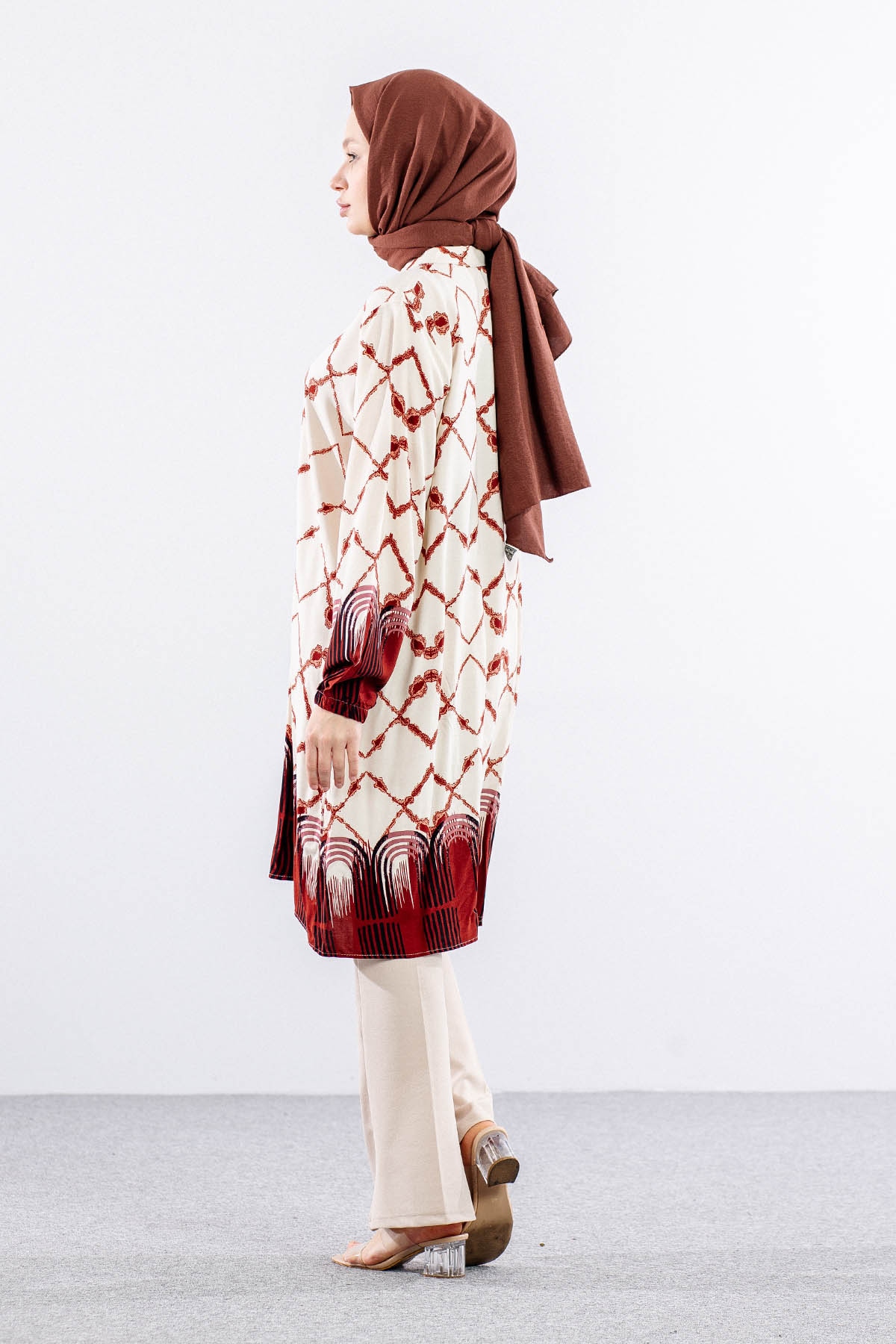 8440 Tunik 44-52 Dsn - Kiremit - 6