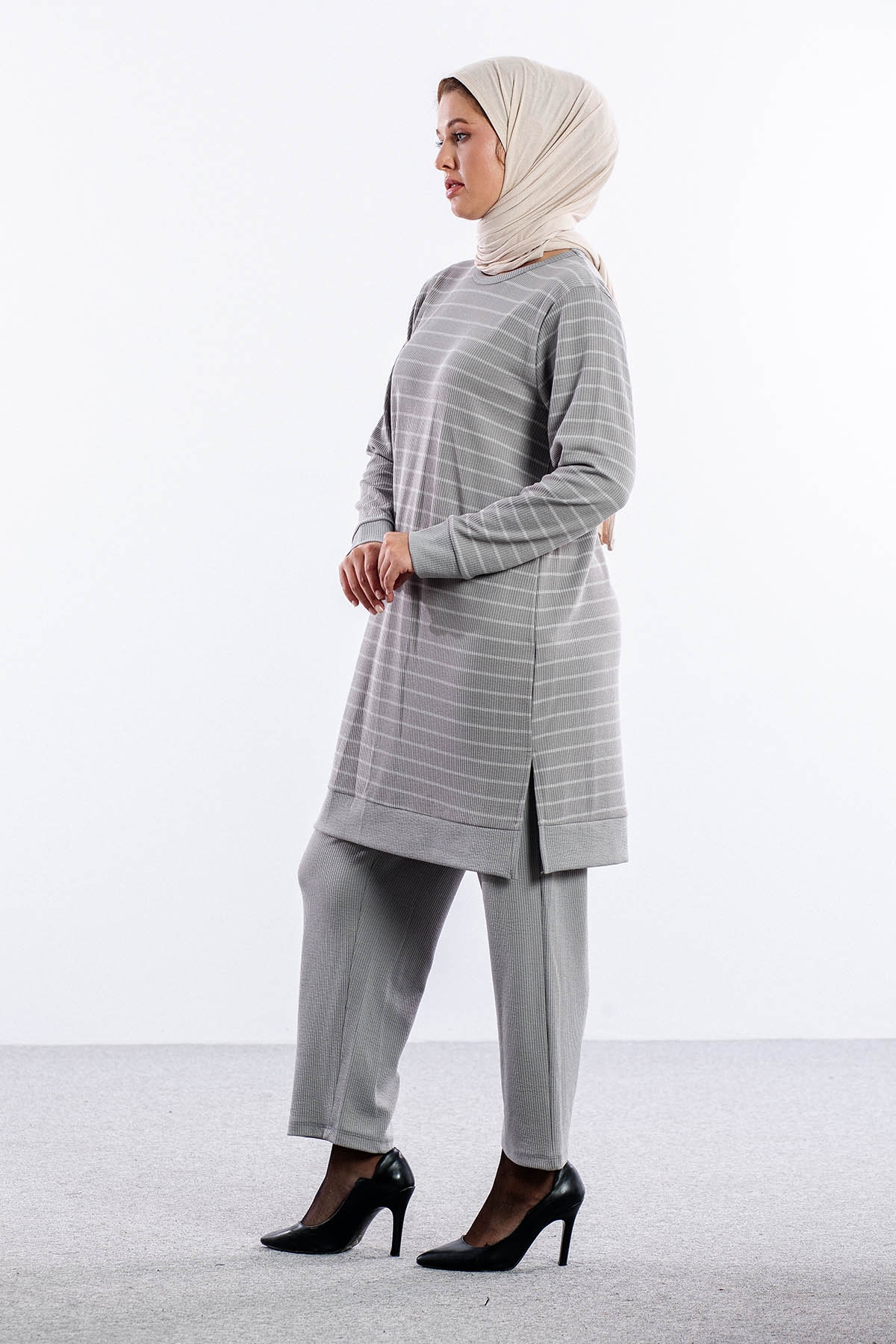 8444 Takim 44-50 - Gri - 3