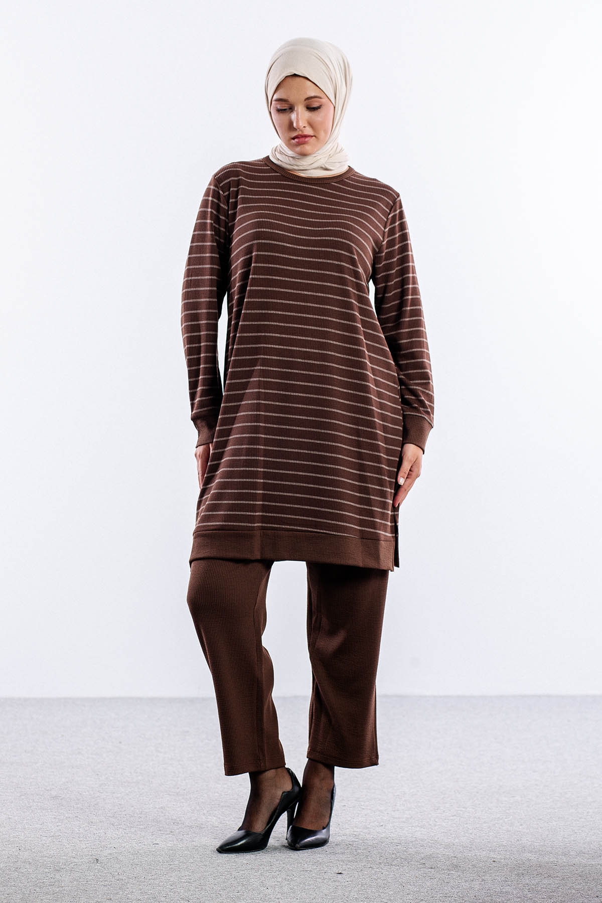 8444 Takim 44-50 - Kahve - 1