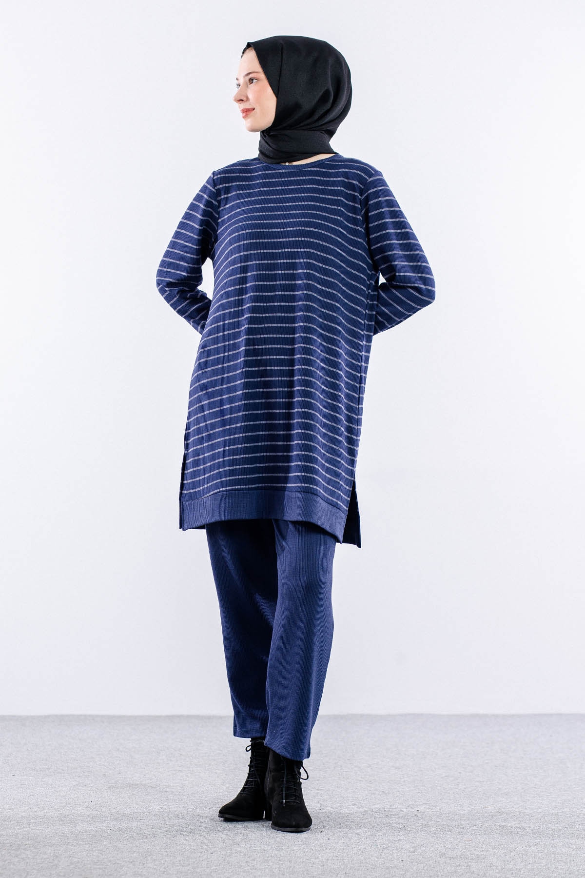 8444 Takim 44-52 çzg - Indigo - 2