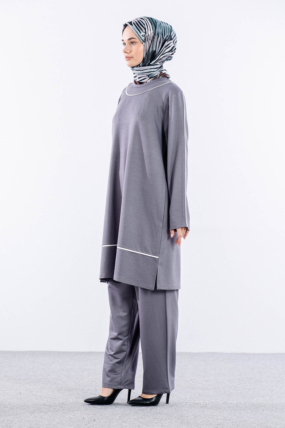 8453 Takim 44-50 Biye - Gri - 3