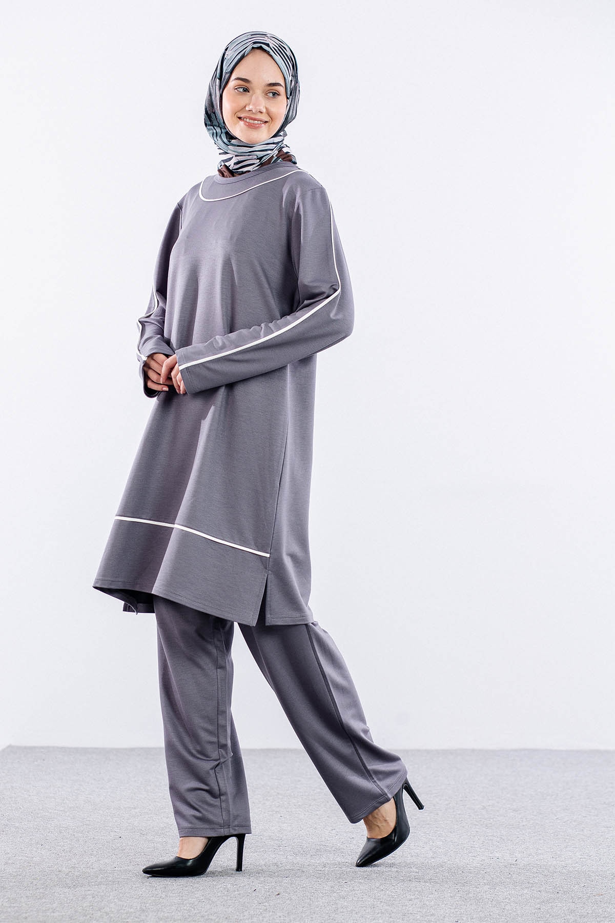 8453 Takim 44-50 Biye - Gri - 4