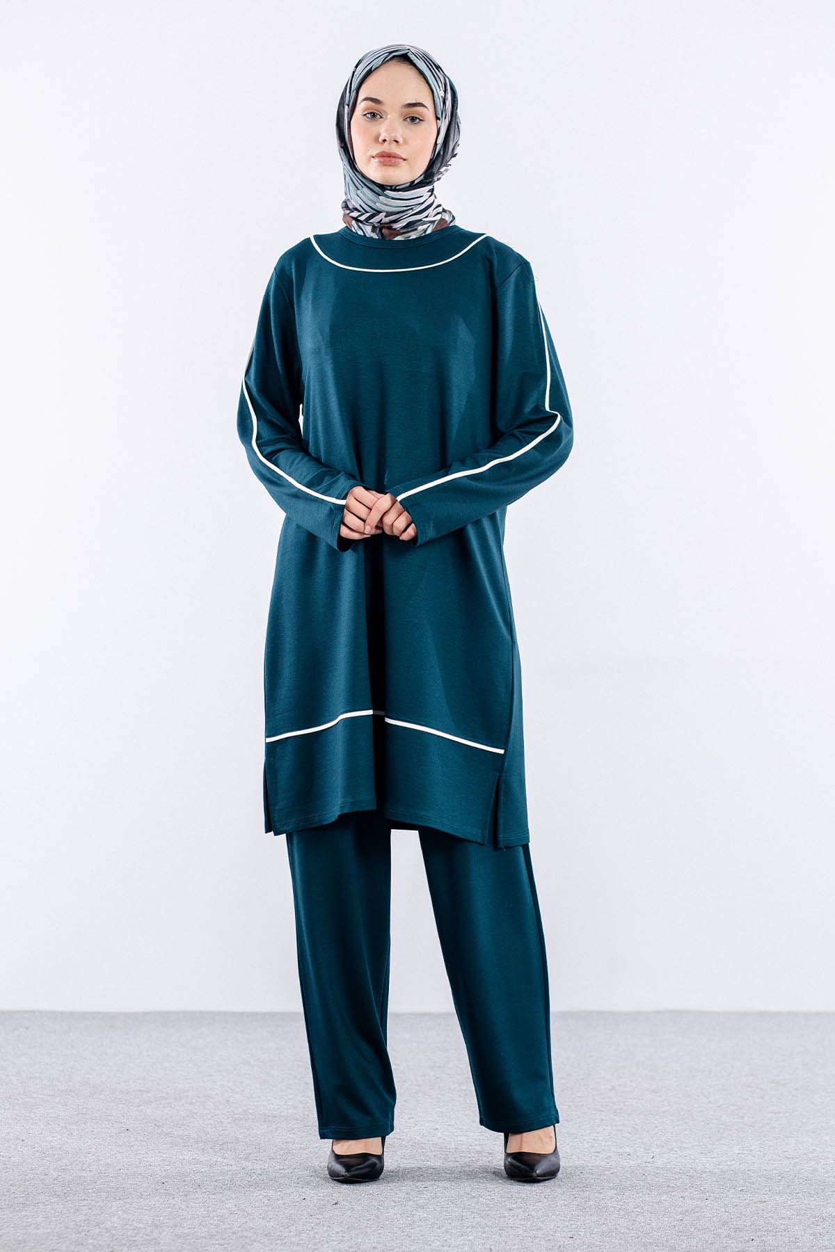 8453 Takim 44-50 Biye - Petrol - 1