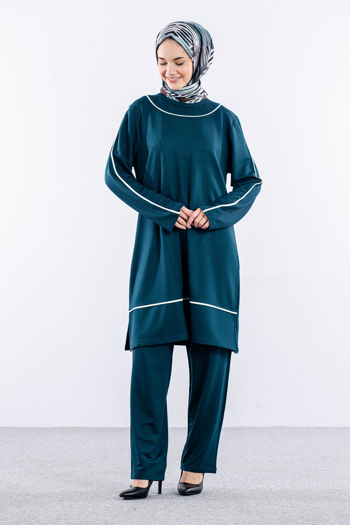 8453 Takim 44-50 Biye - Petrol - 2