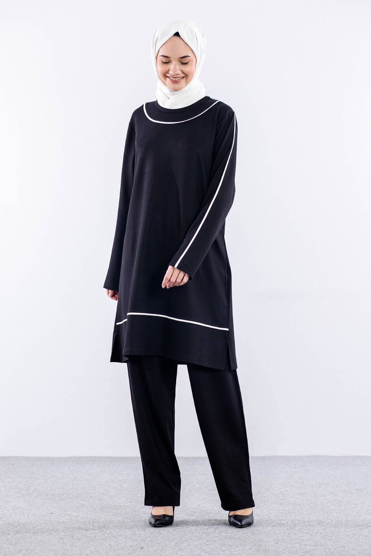 8453 Takim 44-50 Biye - Siyah_beyaz - 2