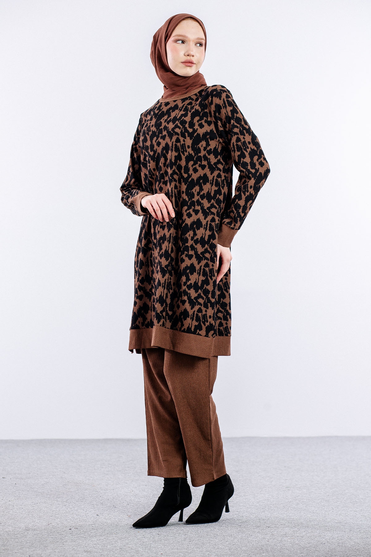 8459 Takim 44-50 Leopar - Kahve_siyah - 3