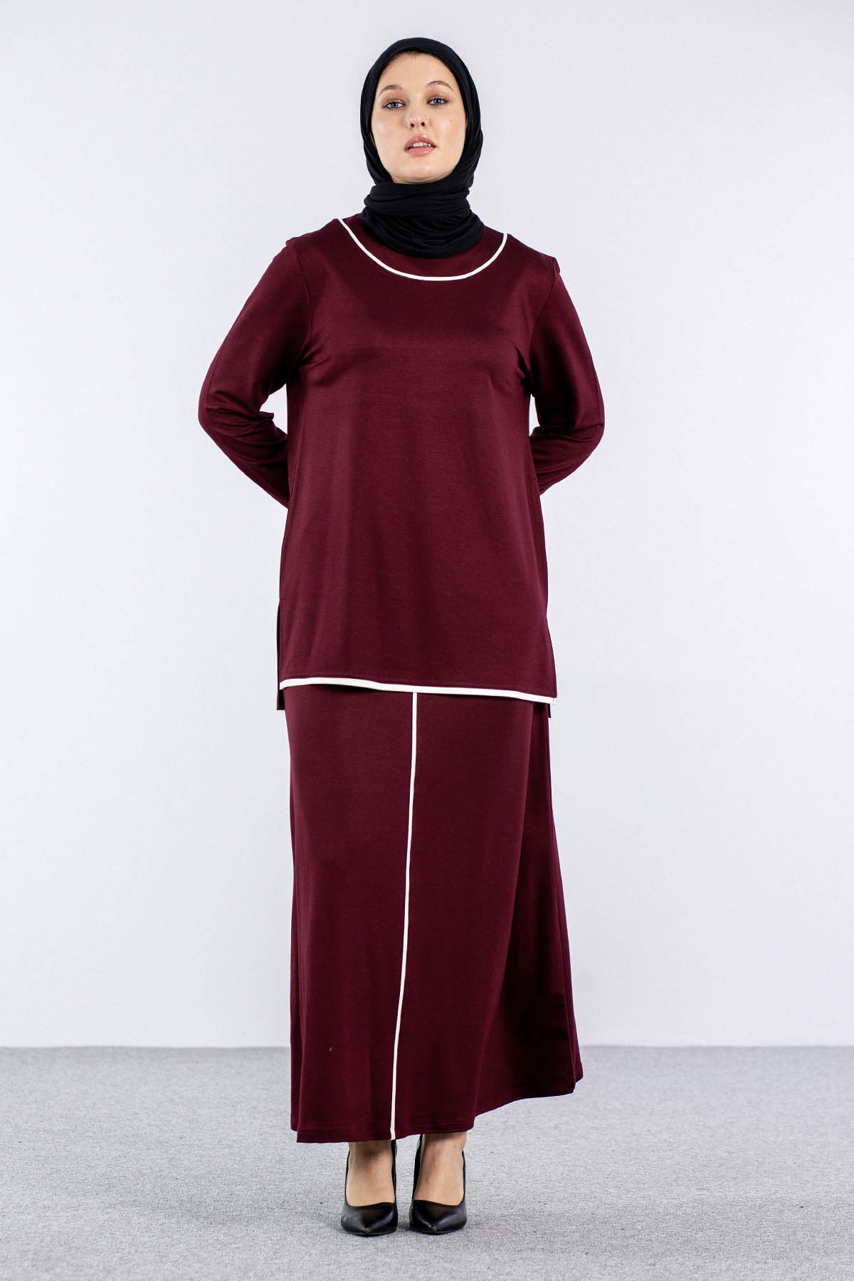 8460 Takim 44-50 Biye - Bordo - 2