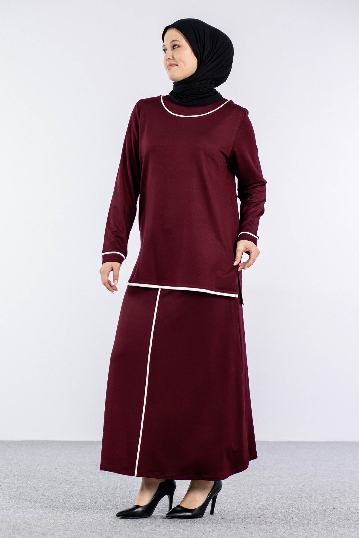 8460 Takim 44-50 Biye - Bordo - 3