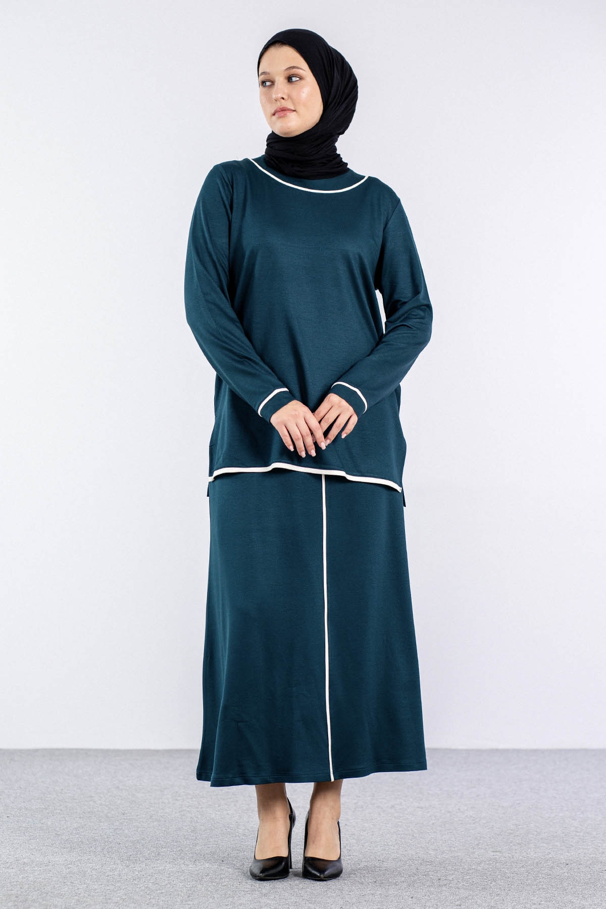 8460 Takim 44-50 Biye - Petrol - 1