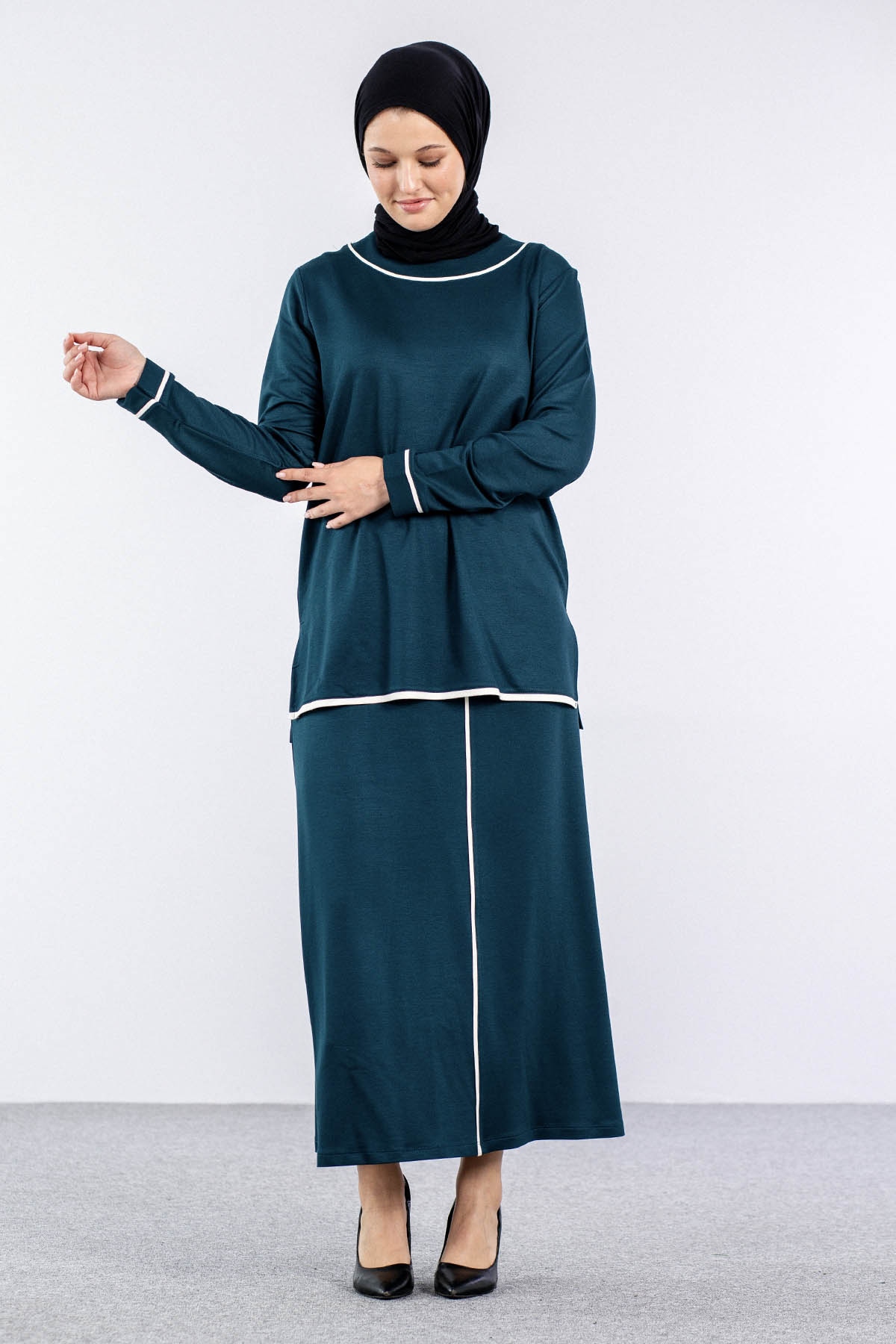 8460 Takim 44-50 Biye - Petrol - 2