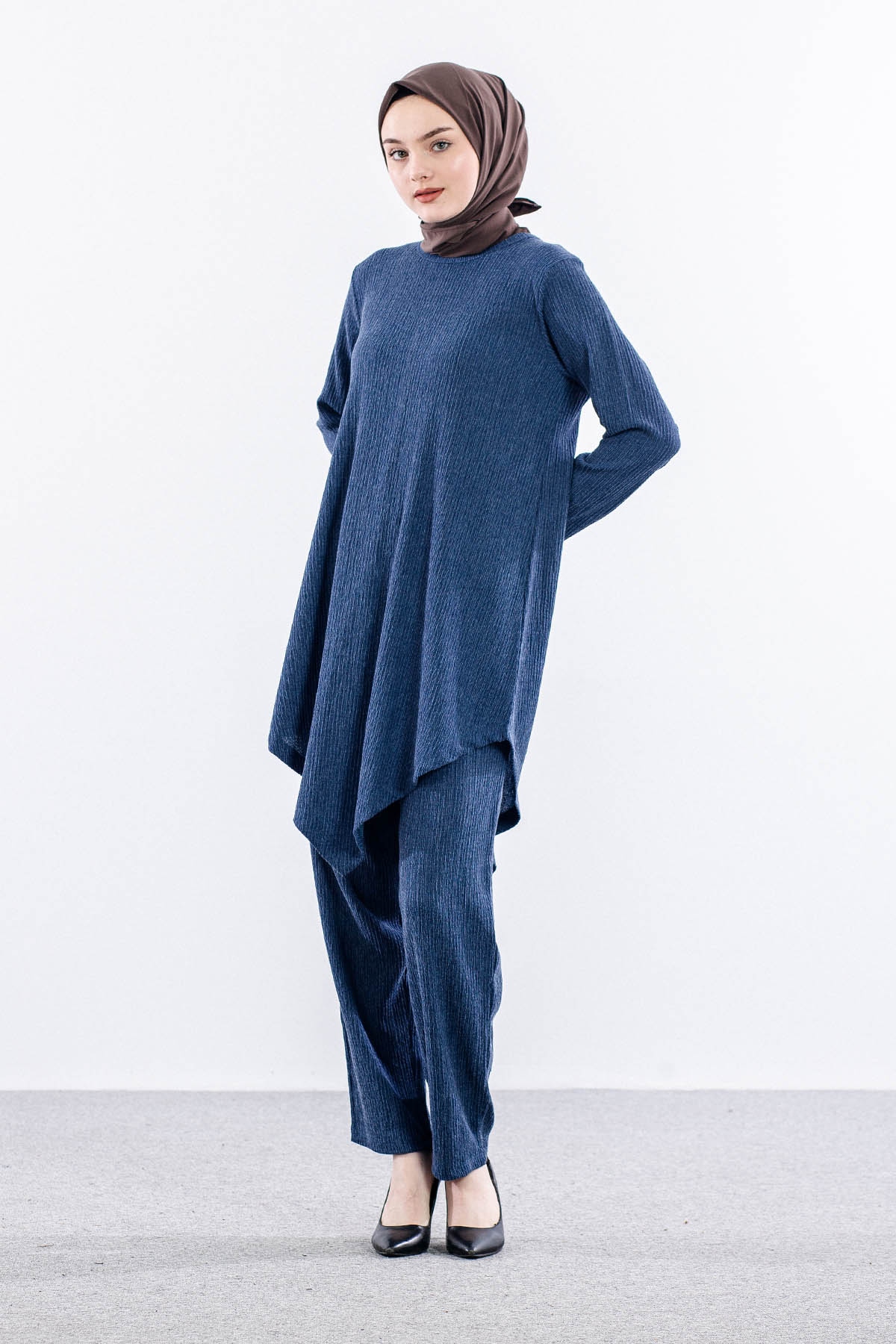 8470 Takim 44-50 Verev Detay - Lacivert - 1