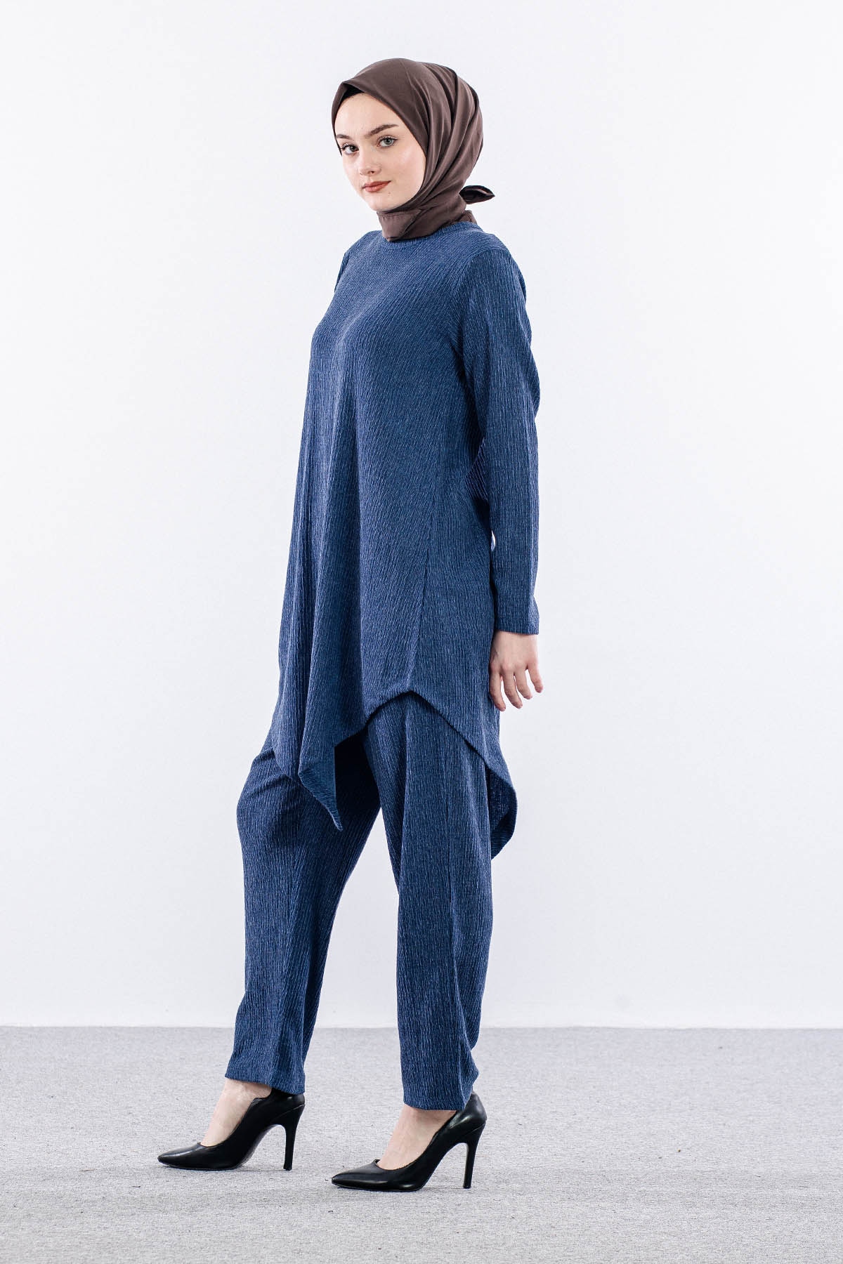 8470 Takim 44-50 Verev Detay - Lacivert - 4