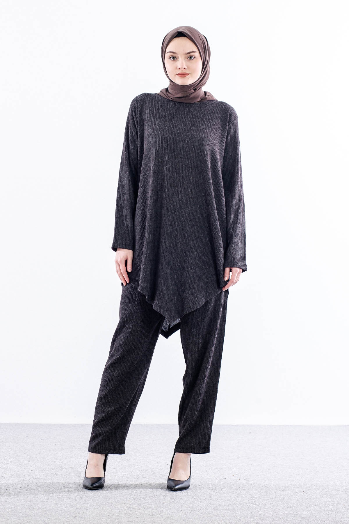 8470 Takim 44-50 Verev Detay - Siyah - 1