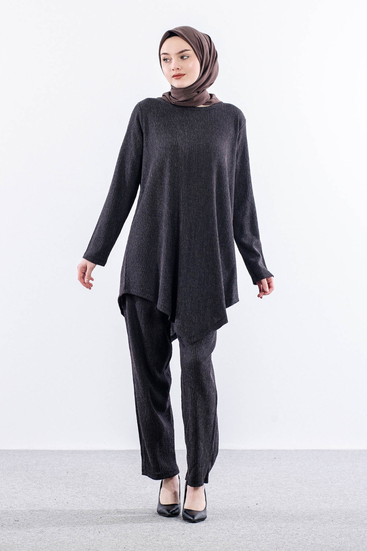 8470 Takim 44-50 Verev Detay - Siyah - 2