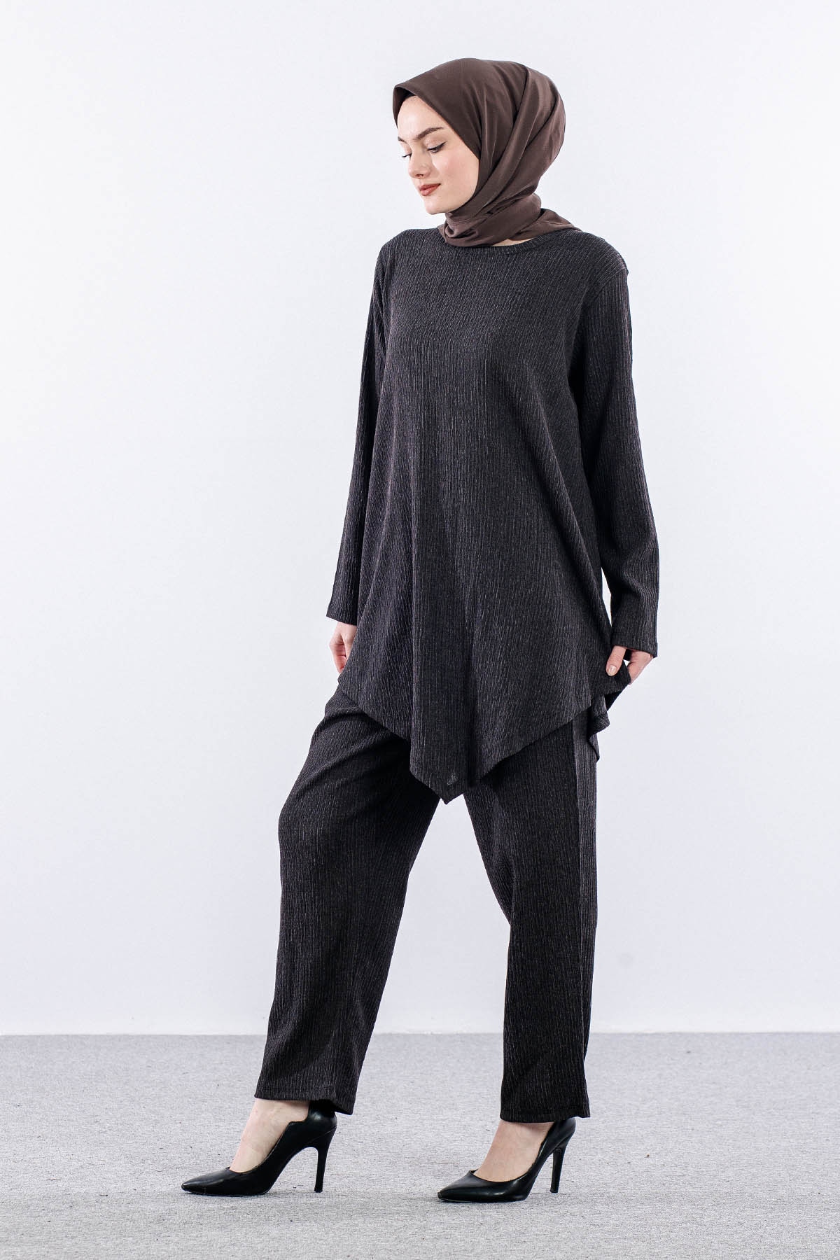 8470 Takim 44-50 Verev Detay - Siyah - 4