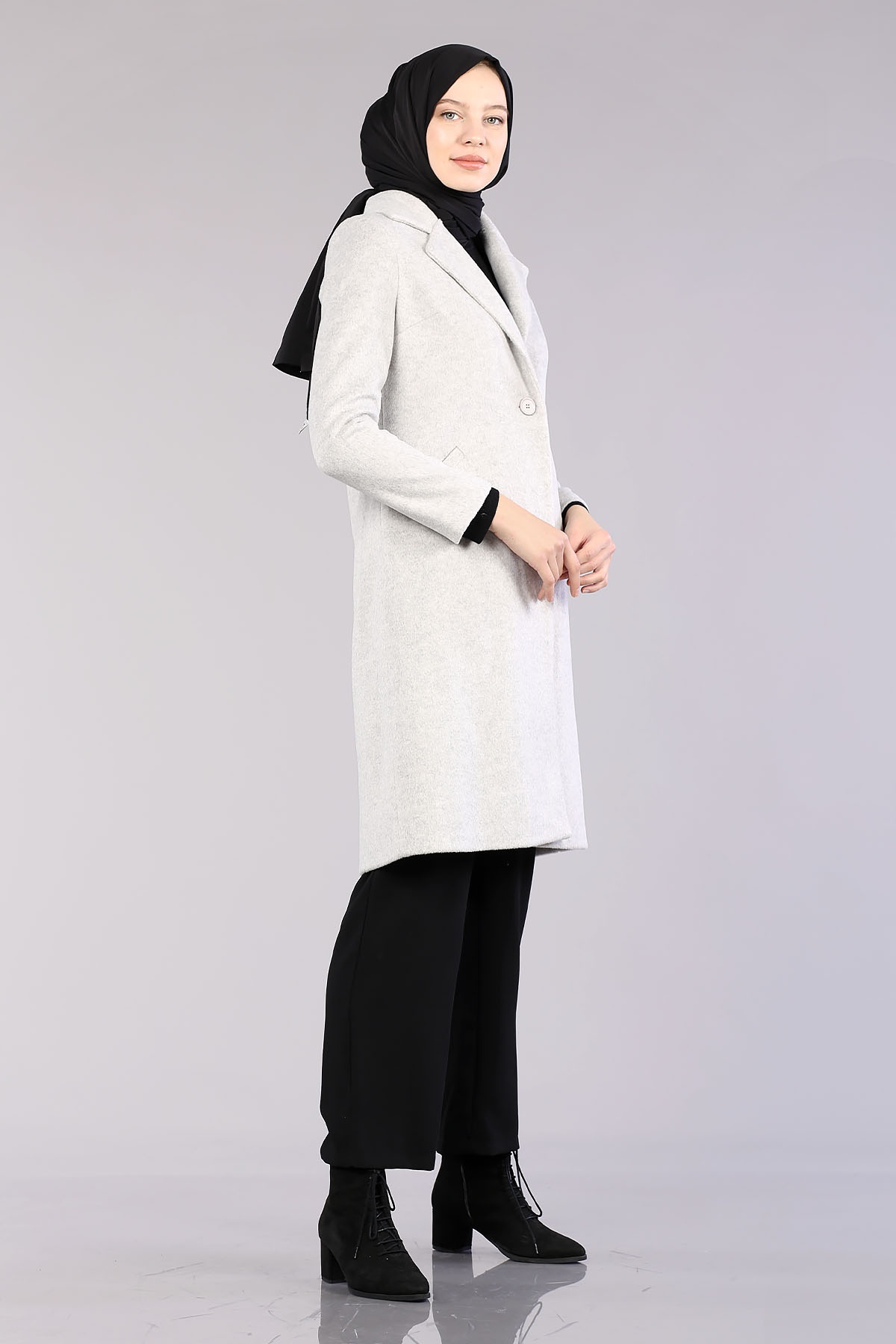 8514 Taytüyü Kaban 36-42 - Gri - 4