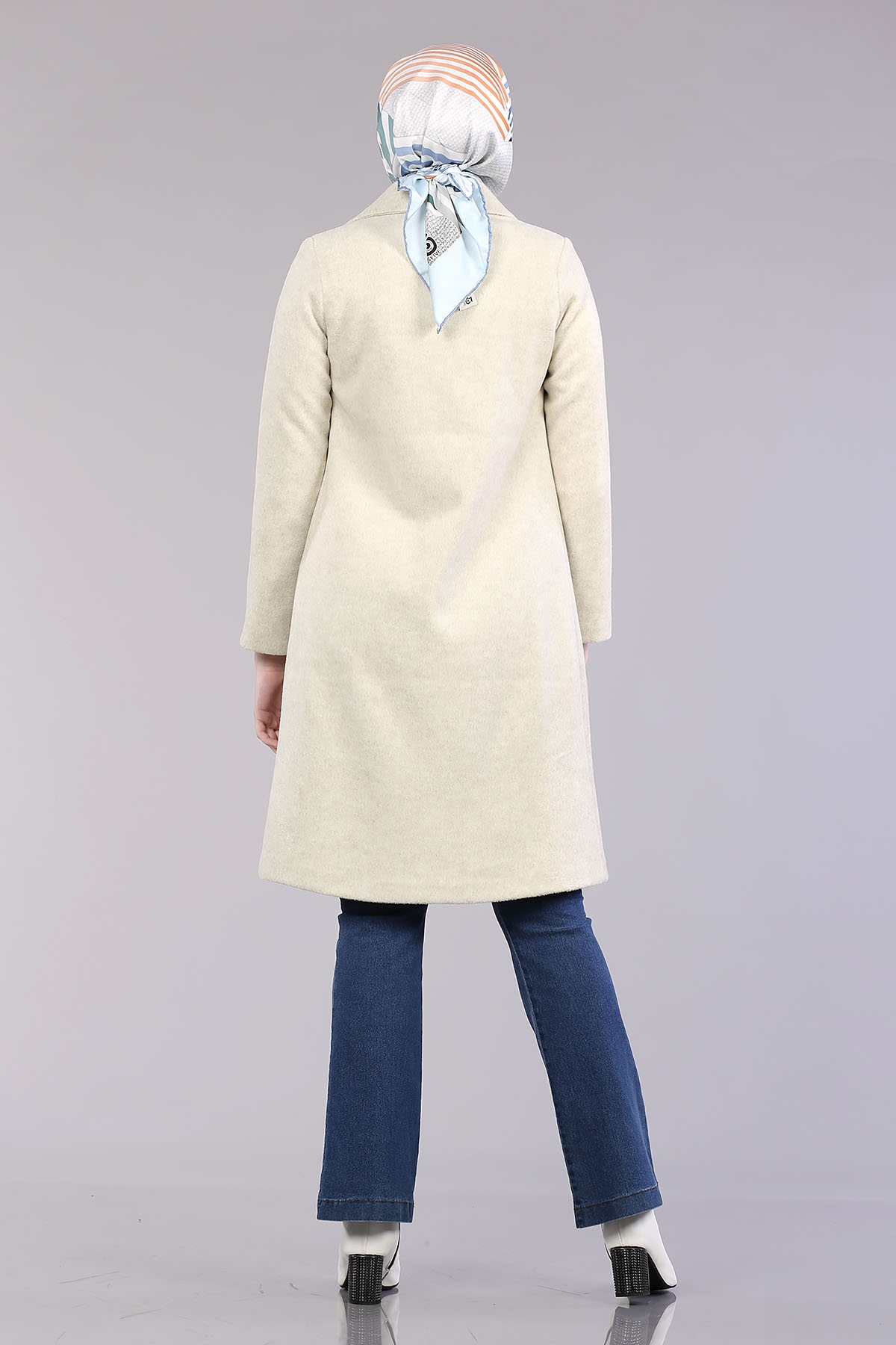 8514 Taytüyü Kaban 36-42 - Krem - 5