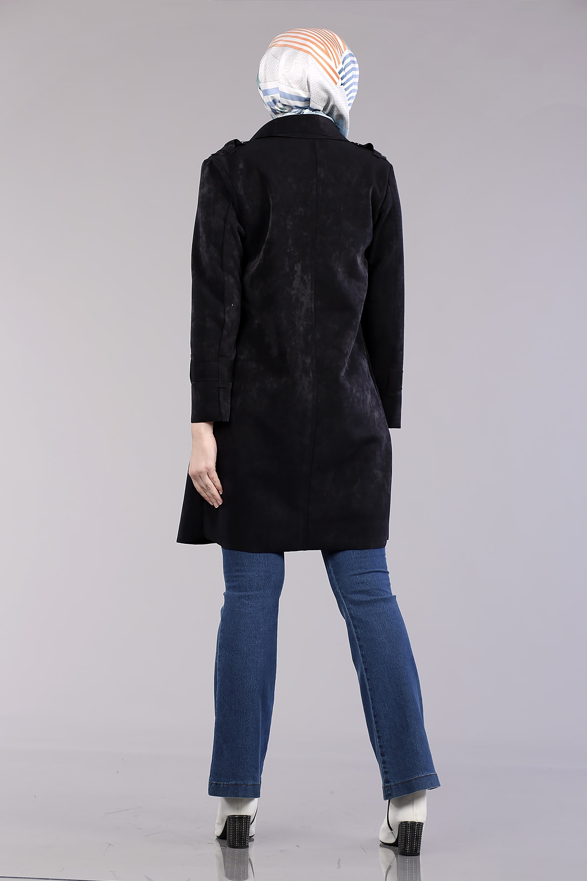 9007 Süet Kap 38-44 - Siyah - 4