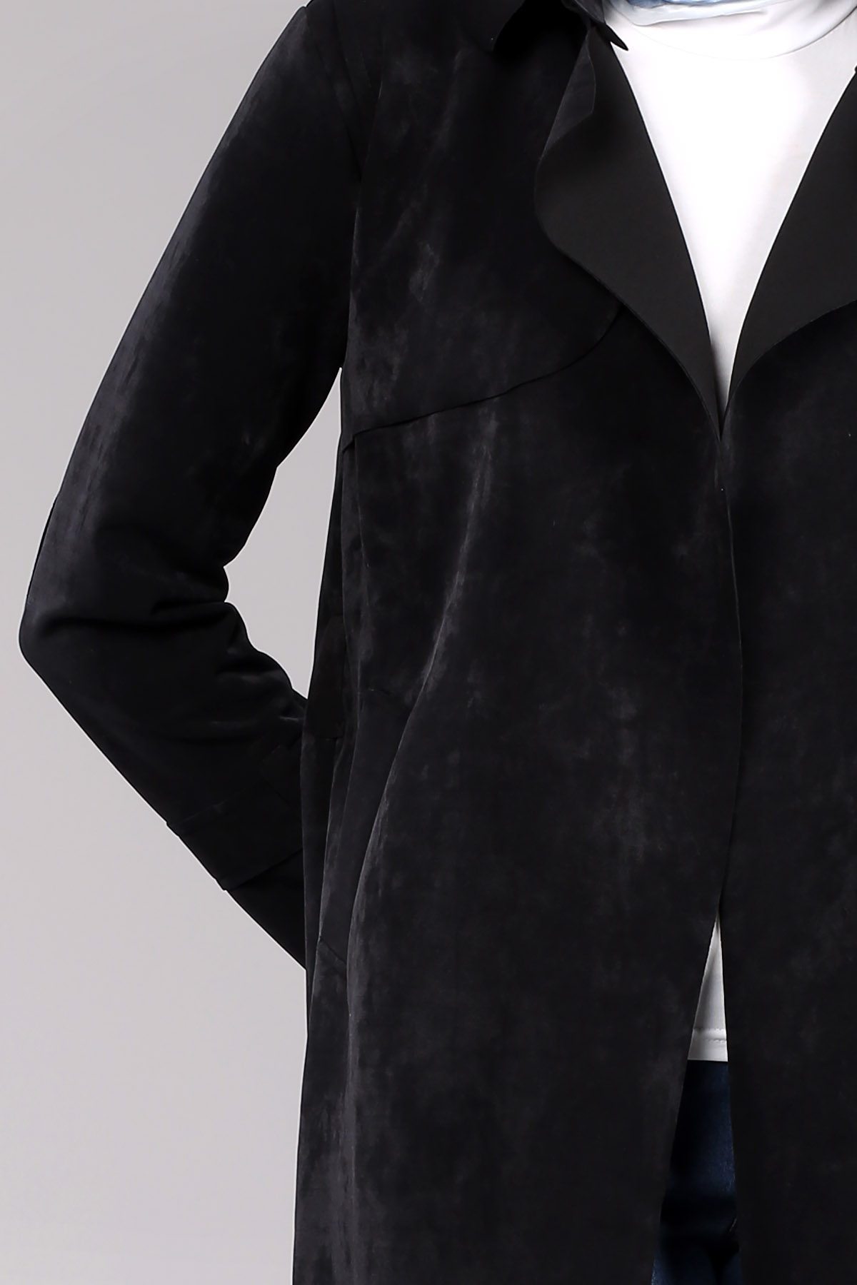 9007 Süet Kap 38-44 - Siyah - 5