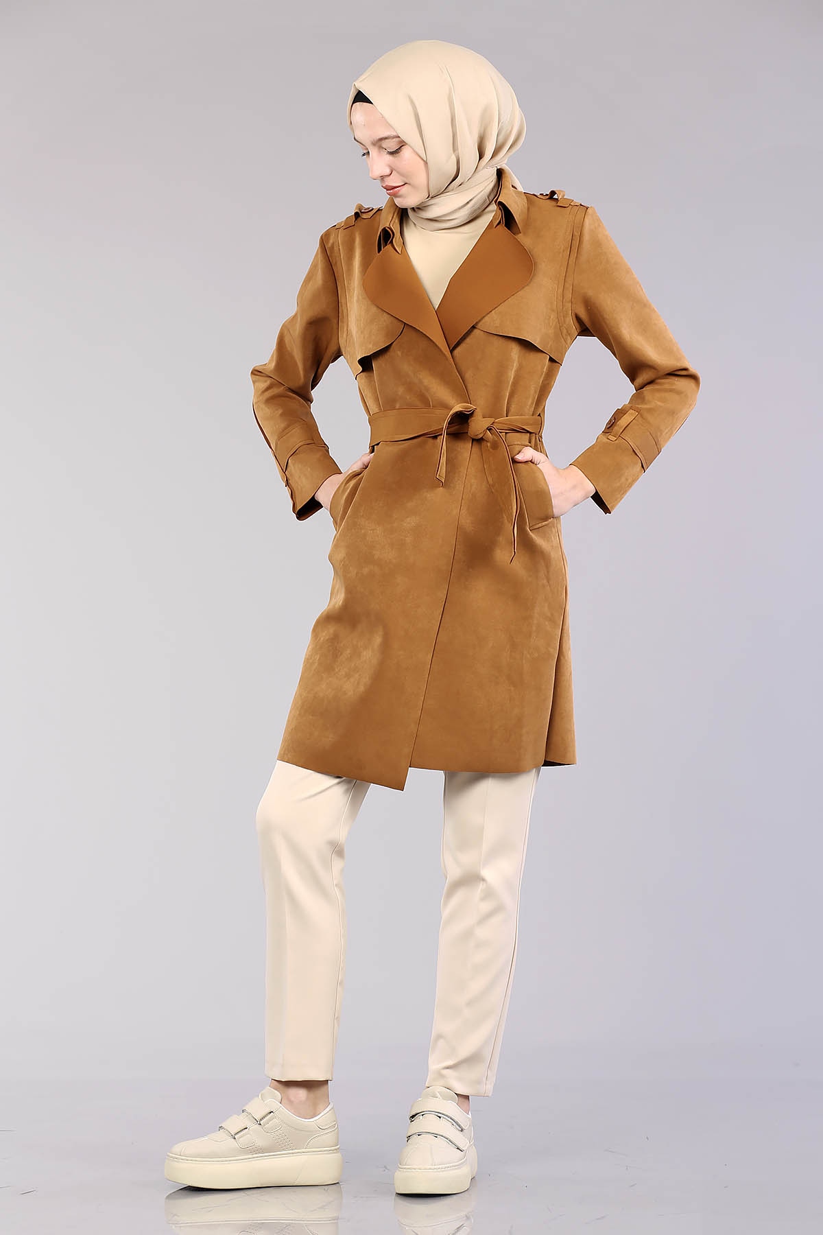 9007 Süet Kap 38-44 - Taba - 1