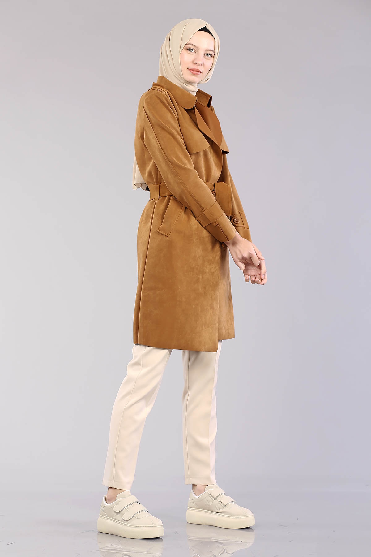 9007 Süet Kap 38-44 - Taba - 2