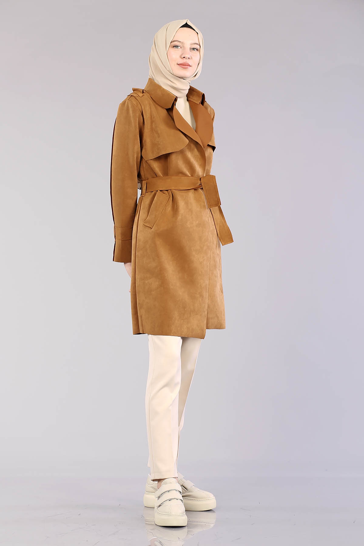 9007 Süet Kap 38-44 - Taba - 3