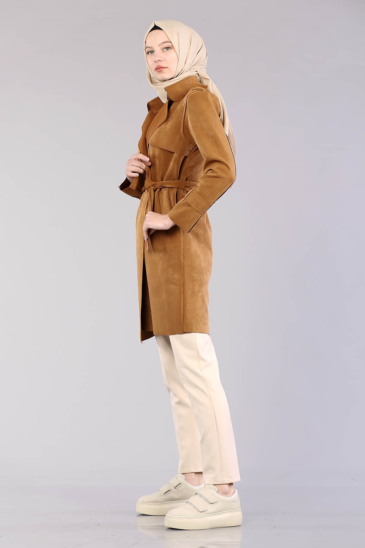 9007 Süet Kap 38-44 - Taba - 4