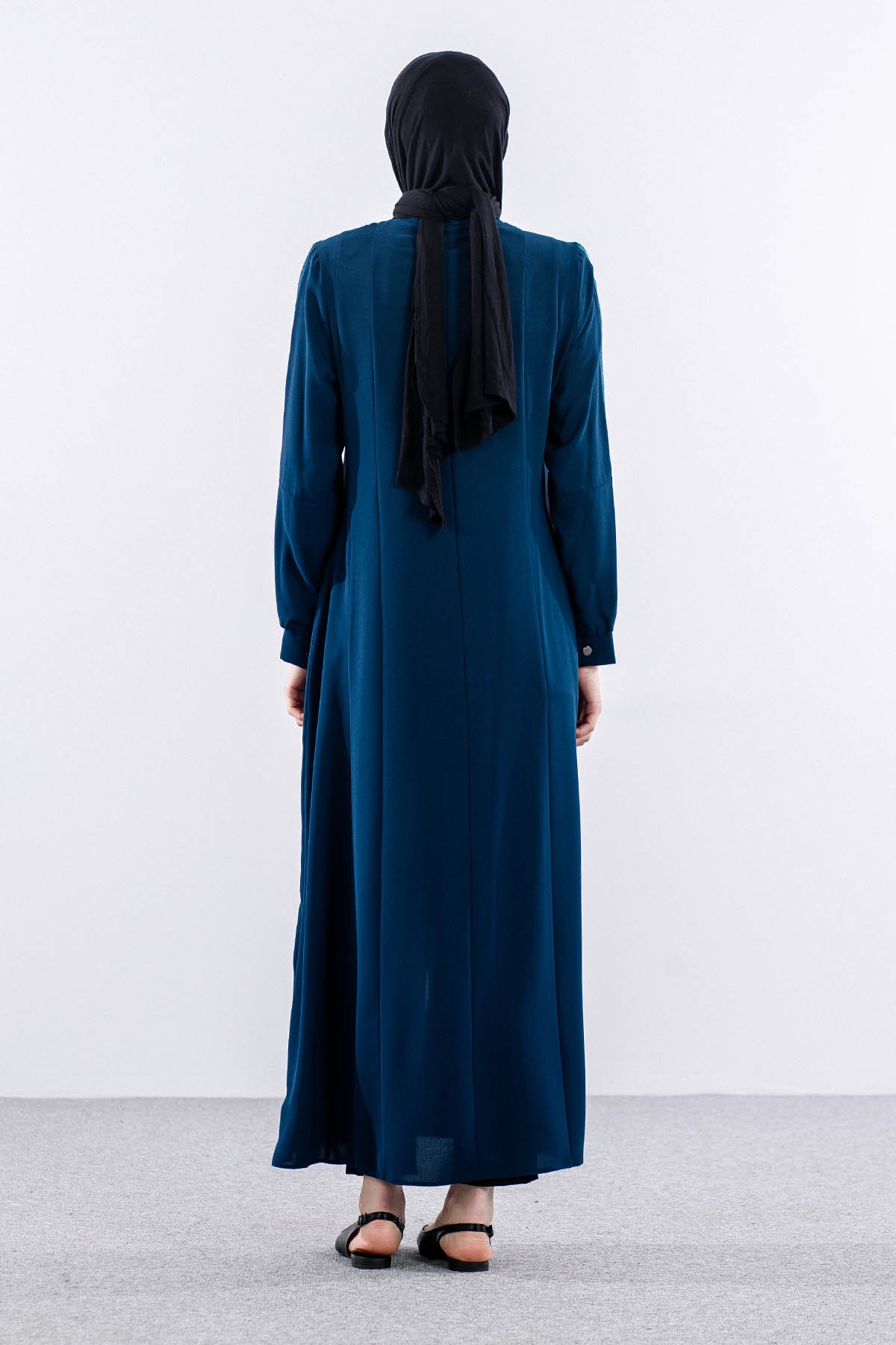 9094 Ferace 40-50 Tül - Petrol - 4