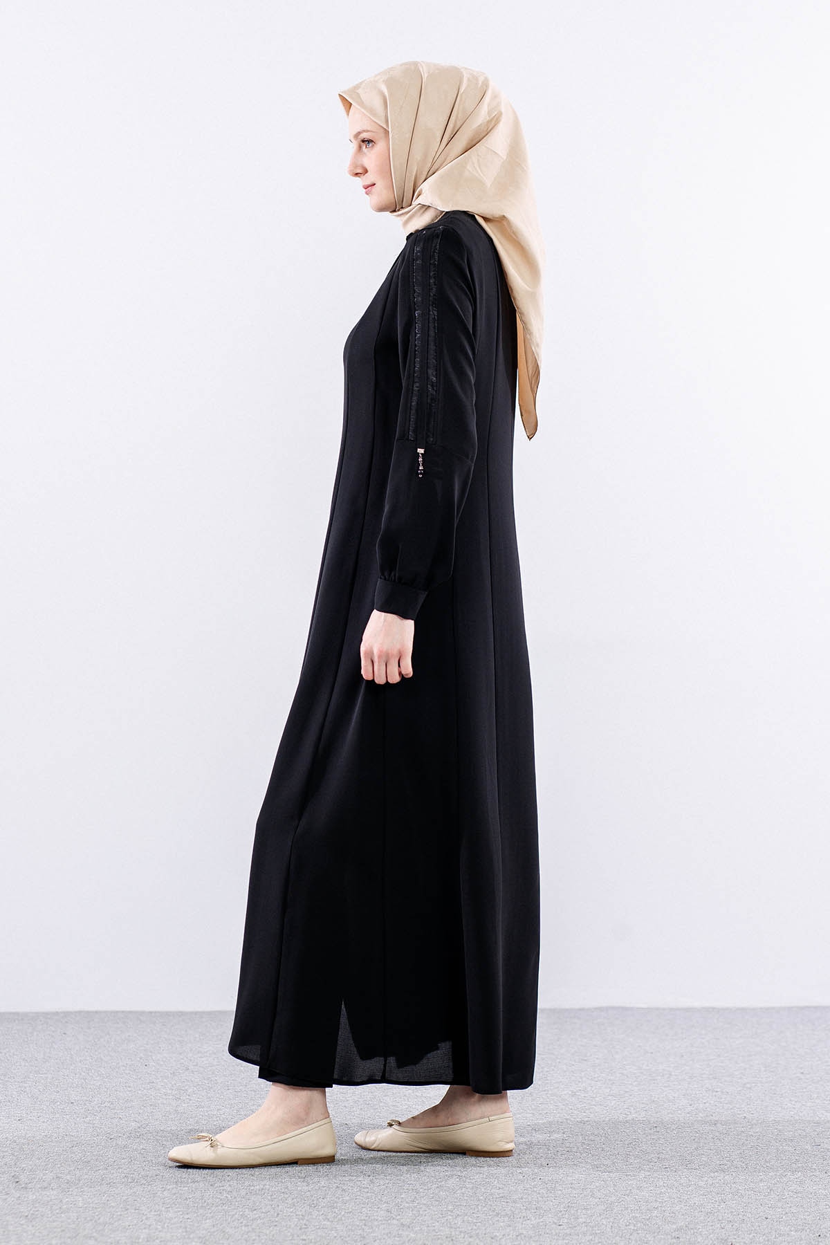 9094 Ferace 40-50 Tül - Siyah - 4