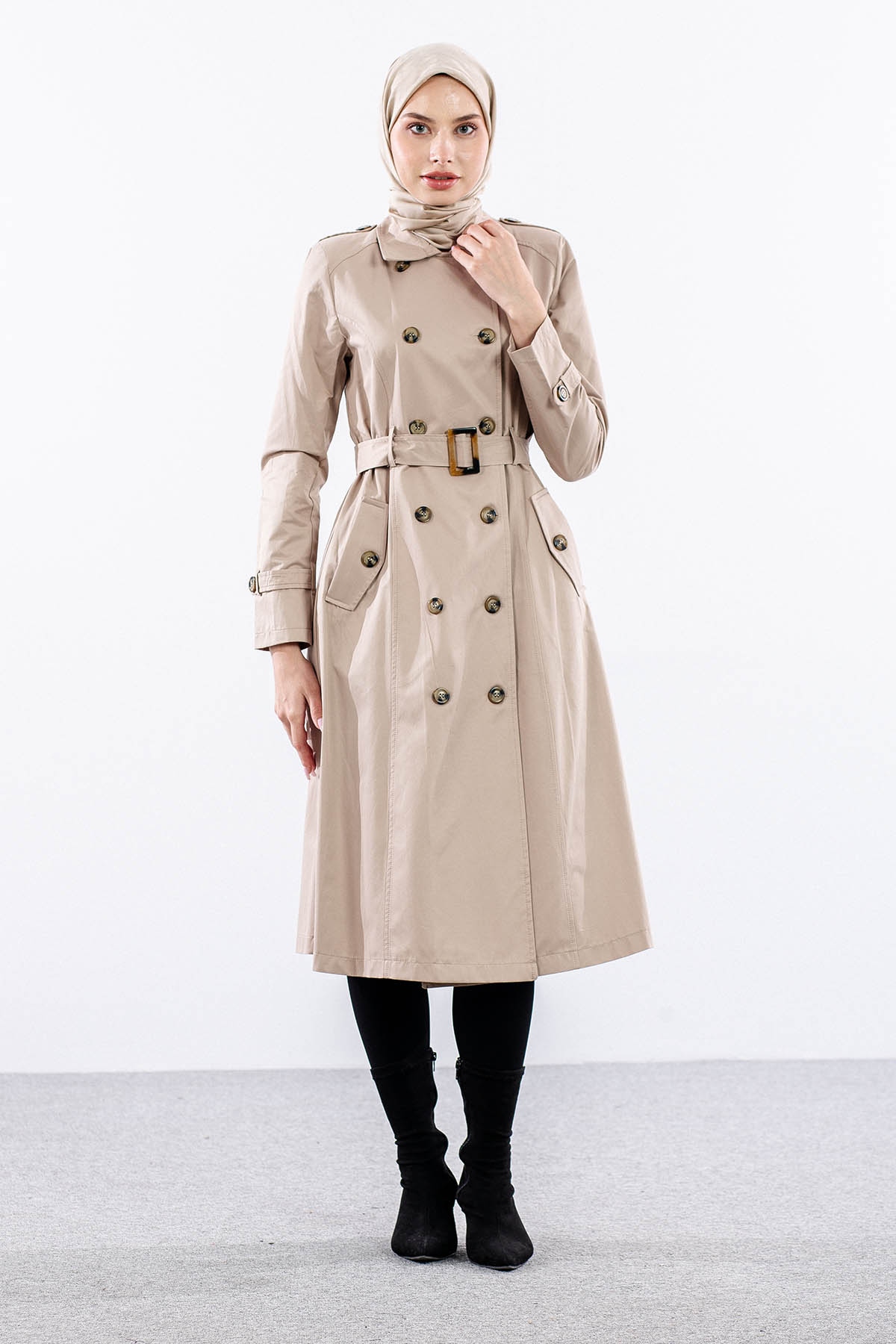 9100 Trençkot 38-48 - Tas - 1