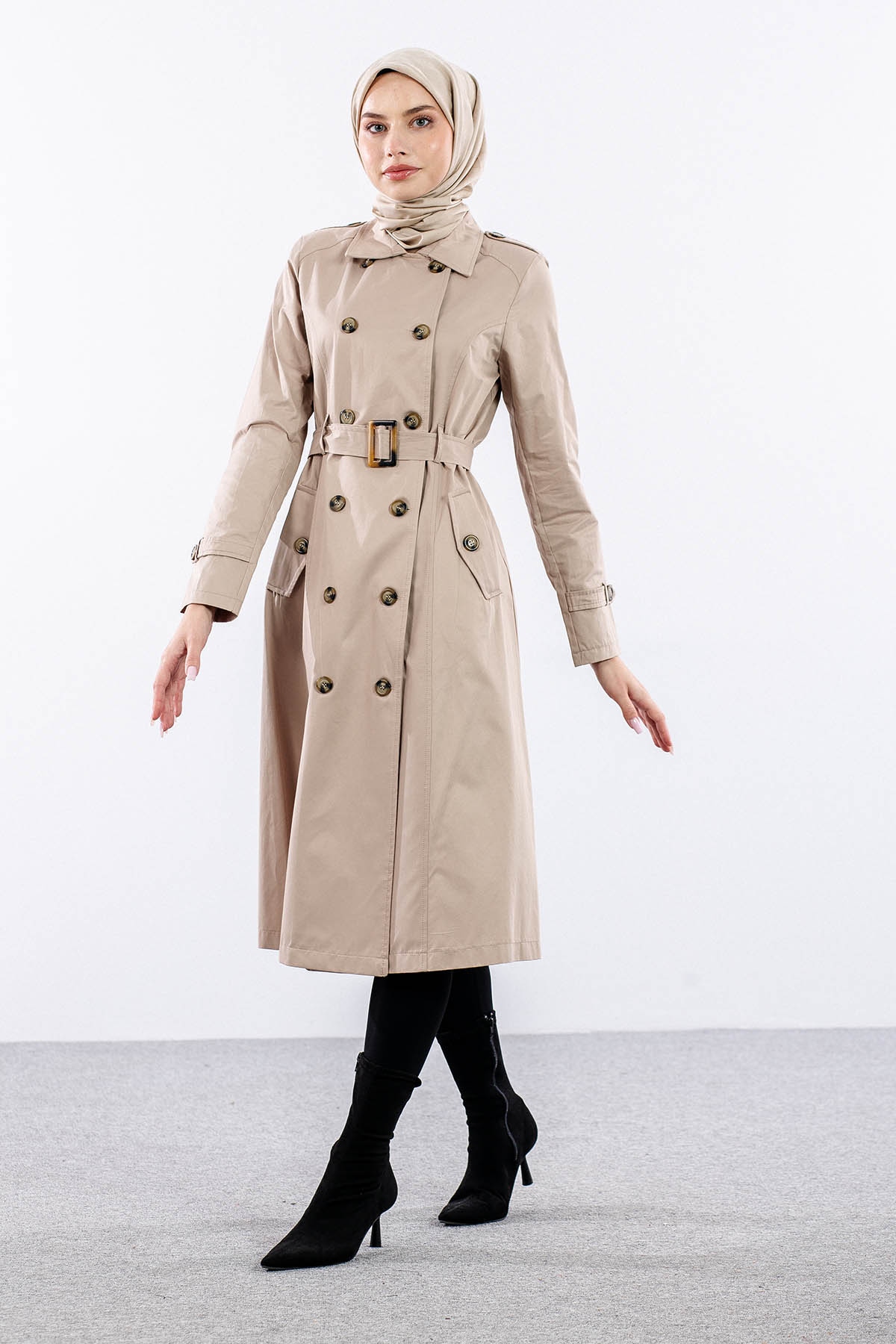 9100 Trençkot 38-48 - Tas - 3