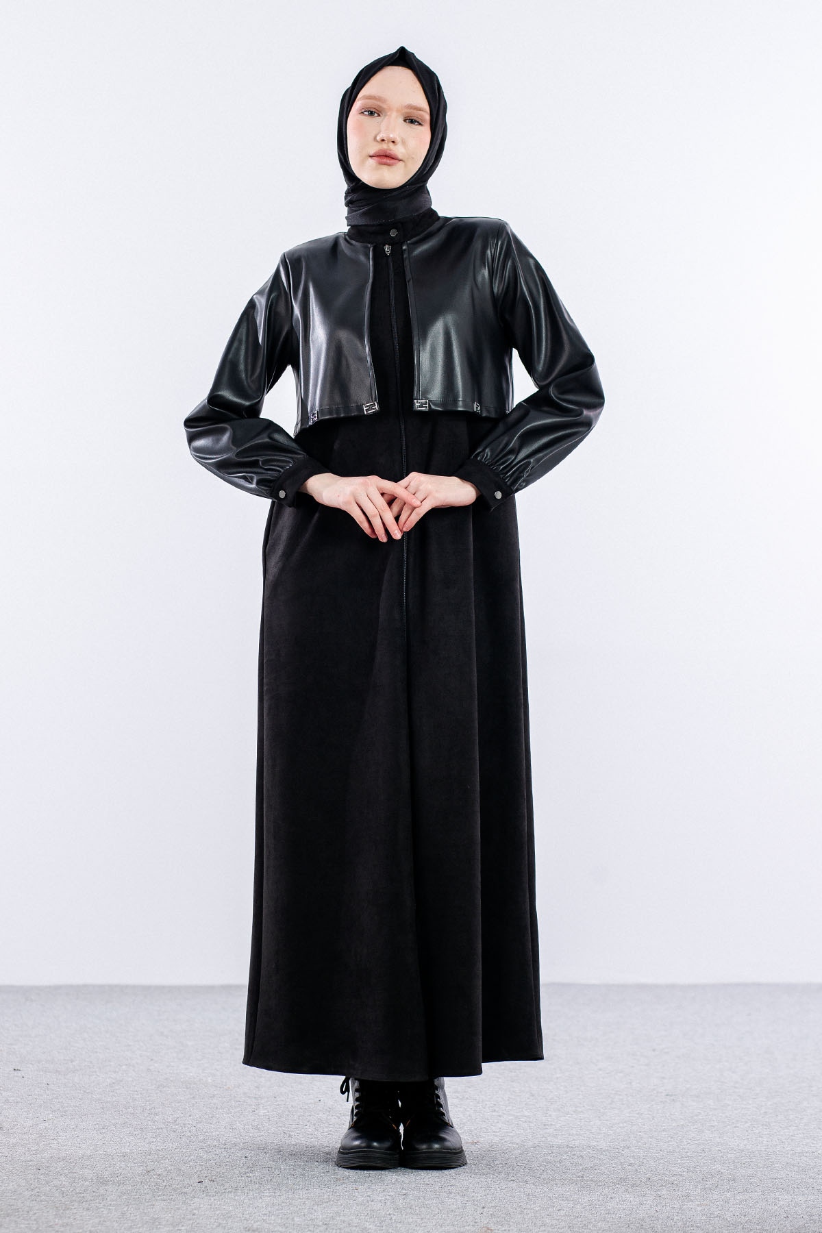 9130 Süet Ferace 0-5 - Siyah - 1