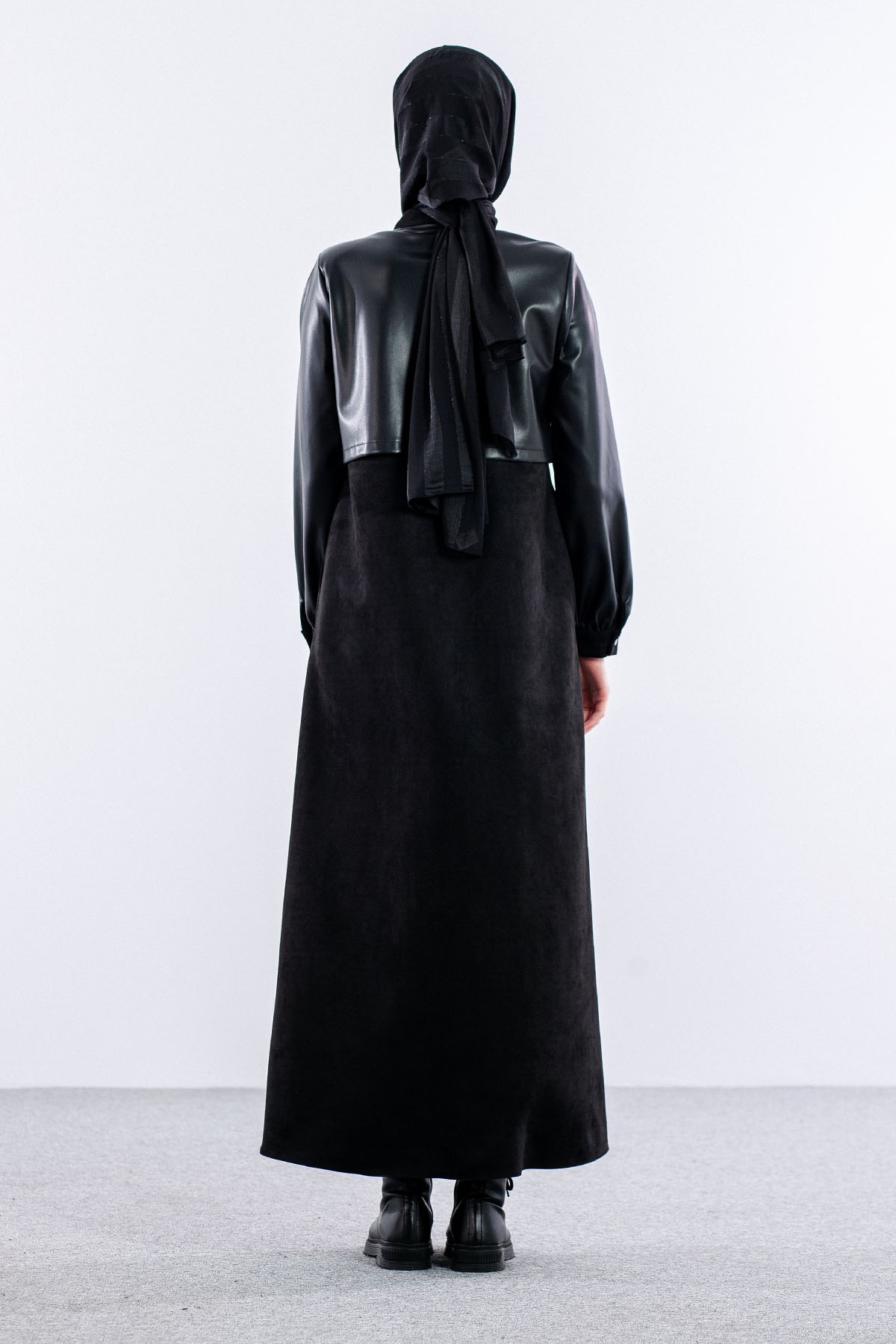 9130 Süet Ferace 0-5 - Siyah - 4