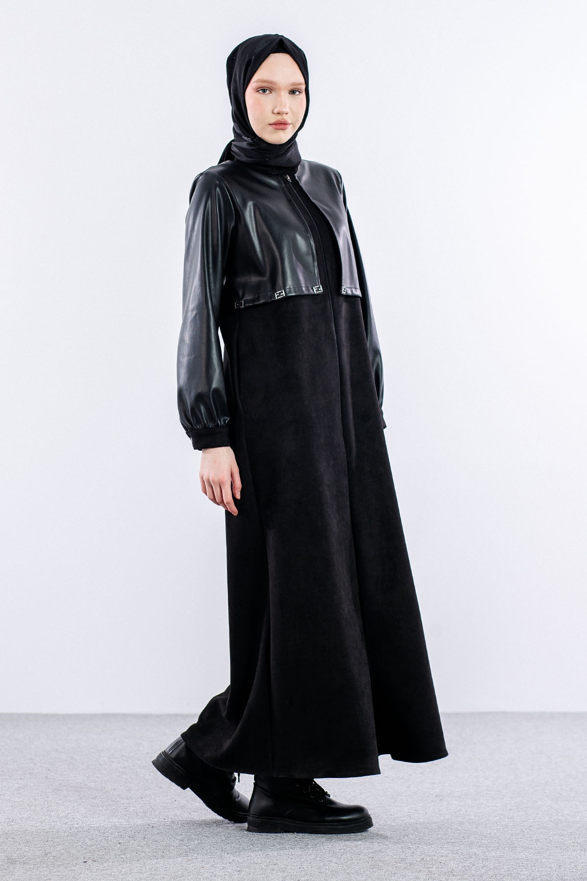 9130 Süet Ferace 0-5 - Siyah - 5