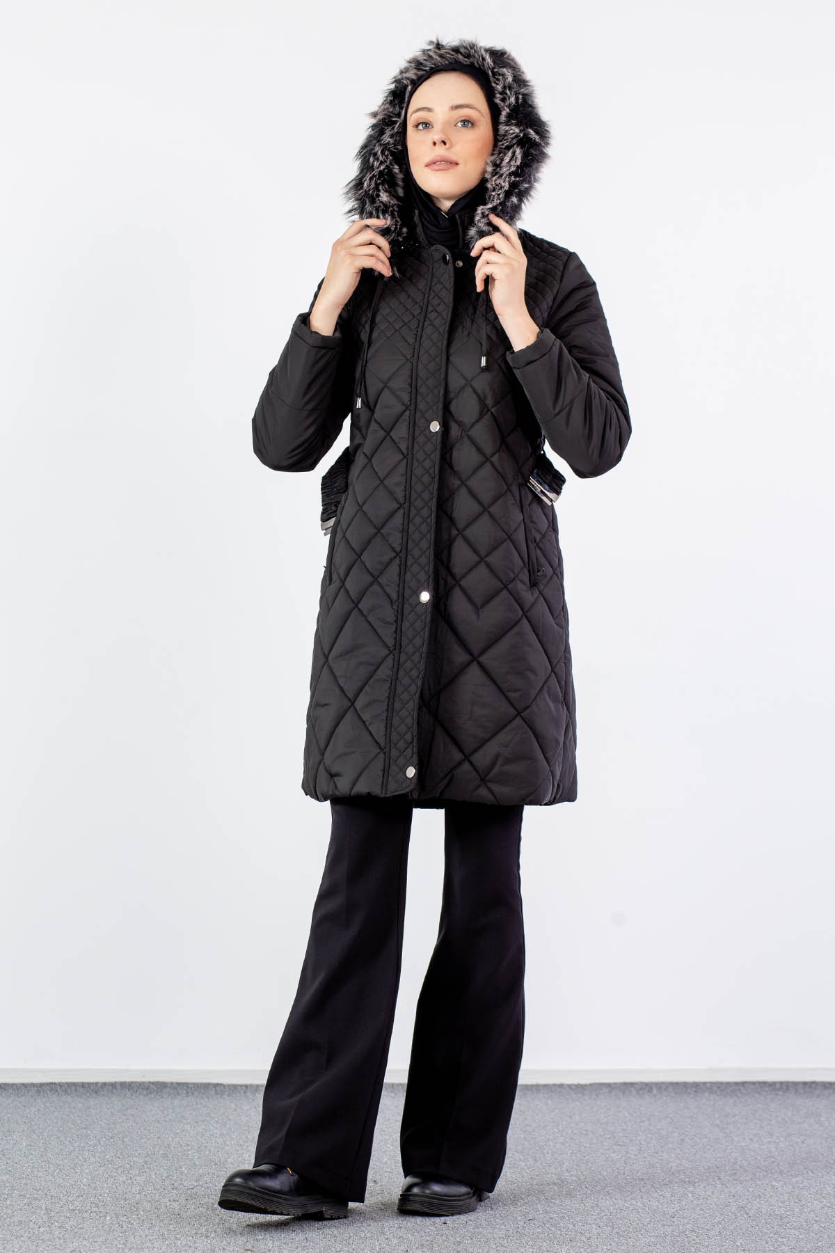 9148 Kapitone Kap 38-46 - Siyah - 3