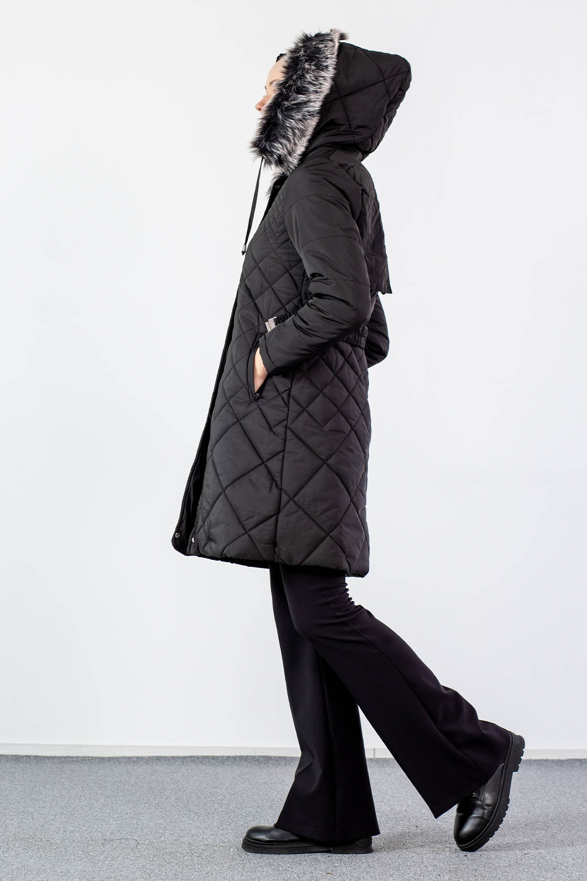 9148 Kapitone Kap 38-46 - Siyah - 5