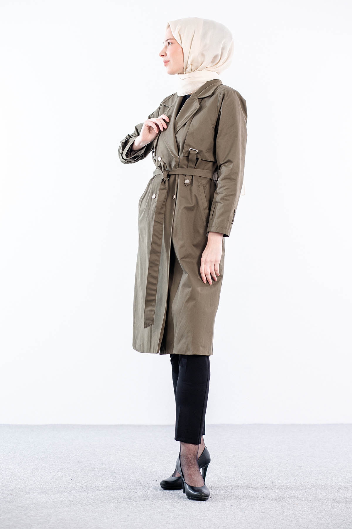 9153 Trençkot 38-46 - Haki - 3