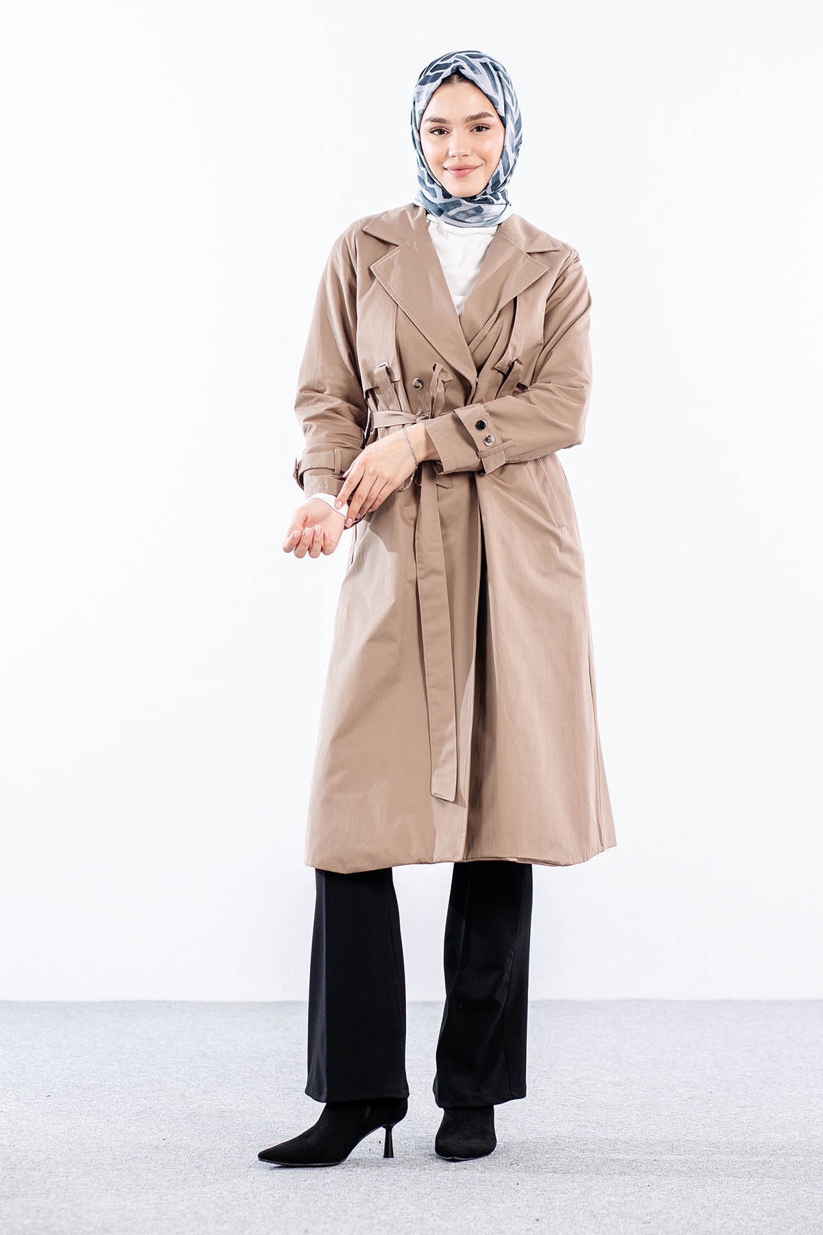 9153 Trençkot 38-46 - Vizon - 2