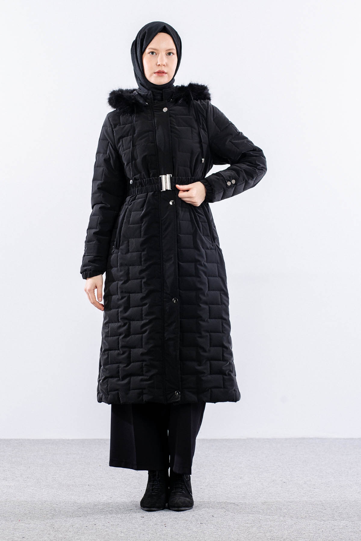 9158 Sisme Kaban 40-48 - Siyah - 2