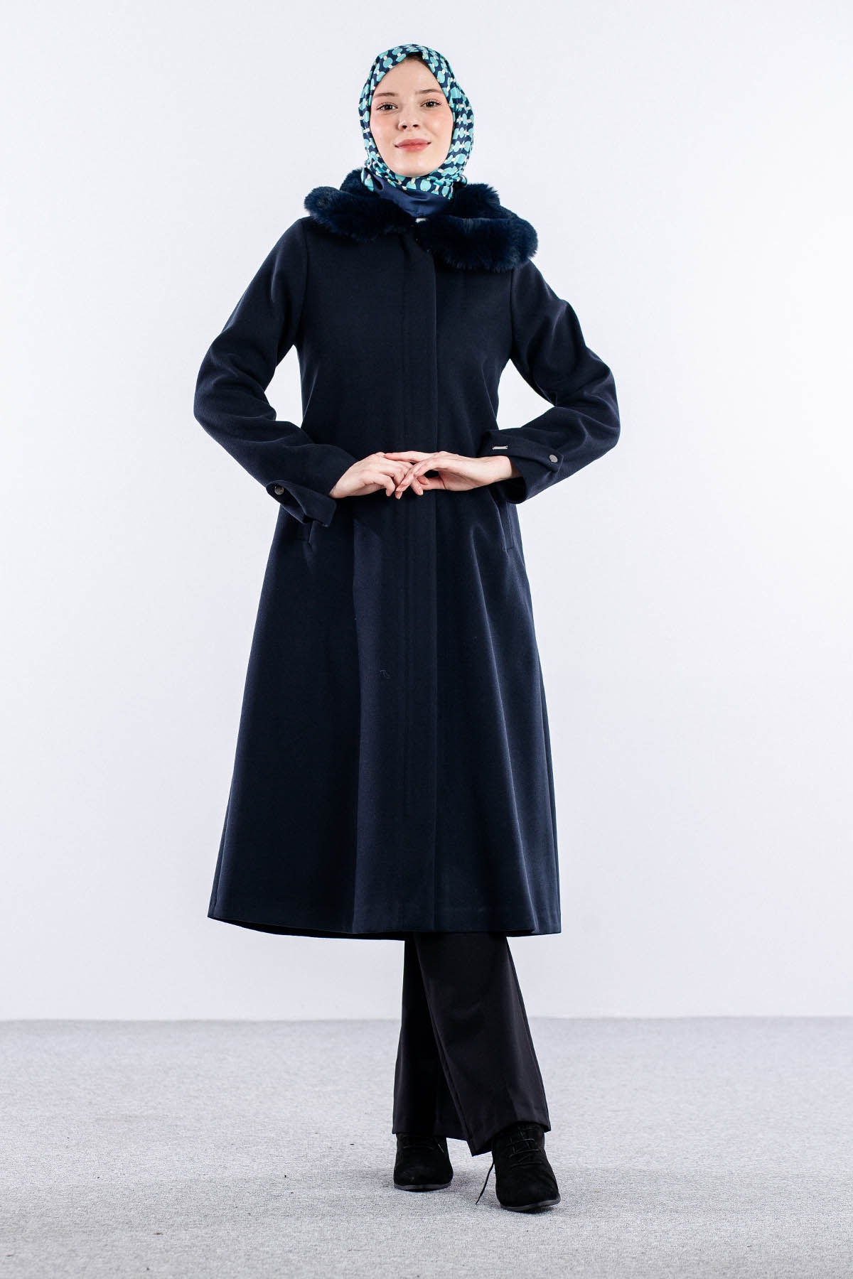 9159 Fatih Kaşe Kaban 0-4 - Lacivert - 1