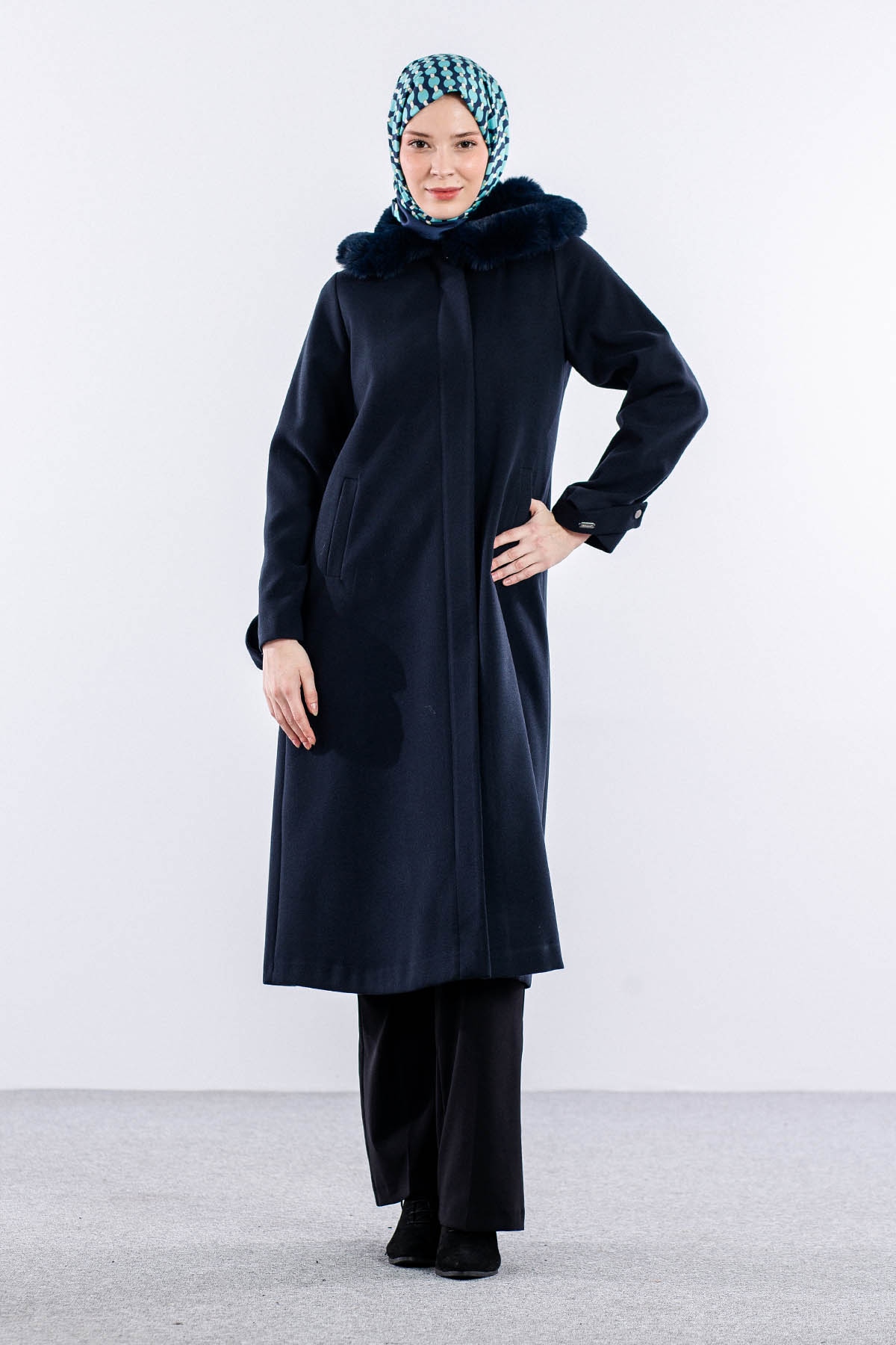 9159 Fatih Kaşe Kaban 0-4 - Lacivert - 3