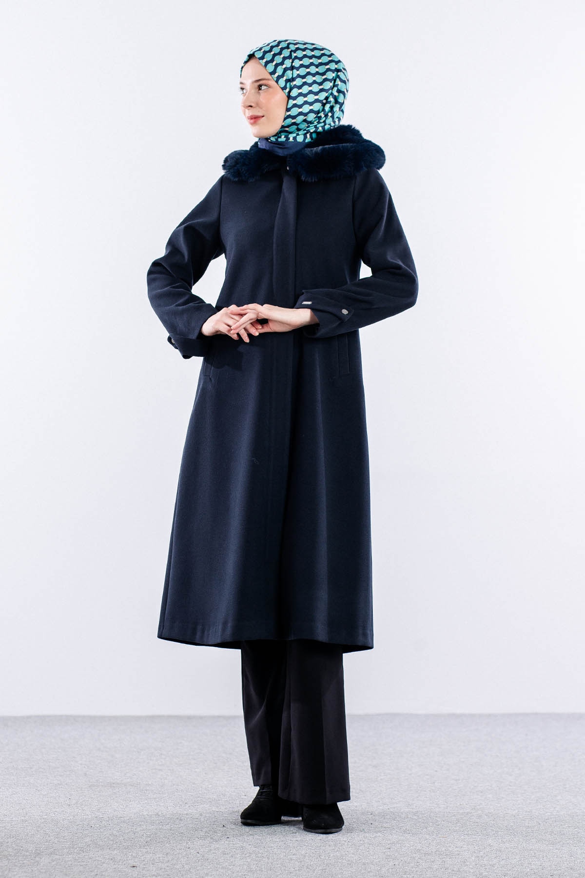 9159 Fatih Kaşe Kaban 0-4 - Lacivert - 4