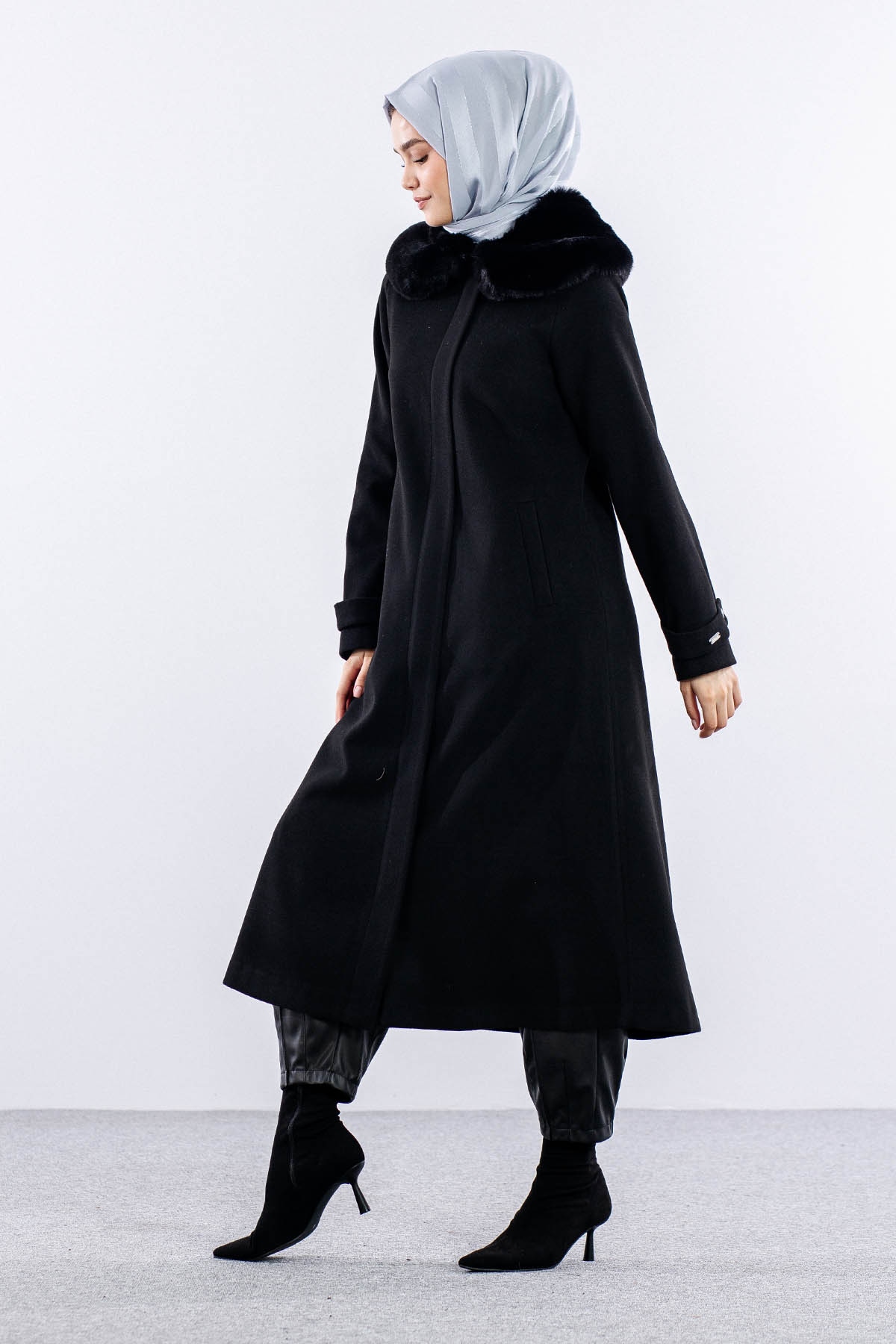 9159 Fatih Kaşe Kaban 0-4 - Siyah - 4