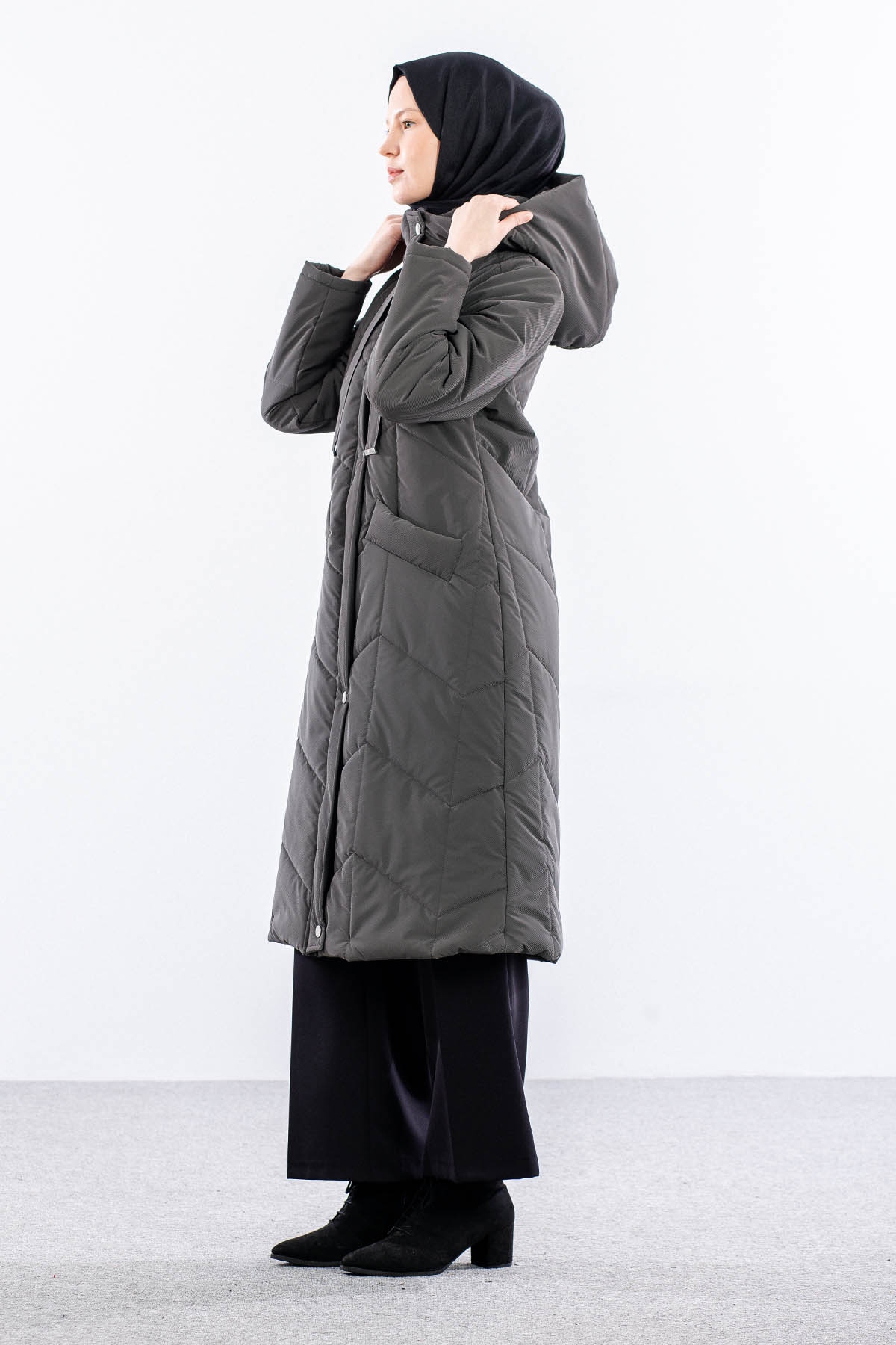 9159 Kapitone Kaban 40-48 - Gri - 3