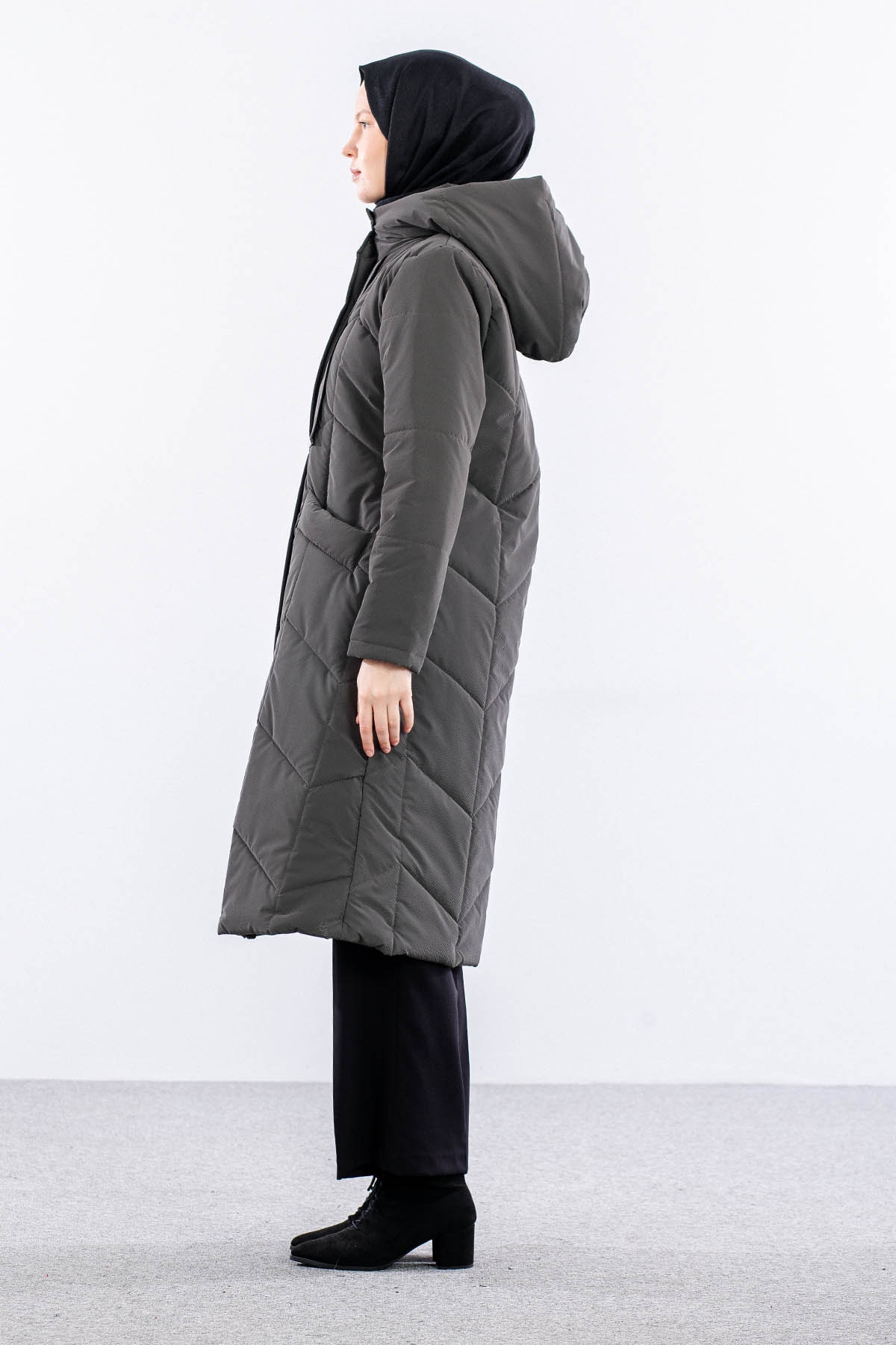 9159 Kapitone Kaban 40-48 - Gri - 4