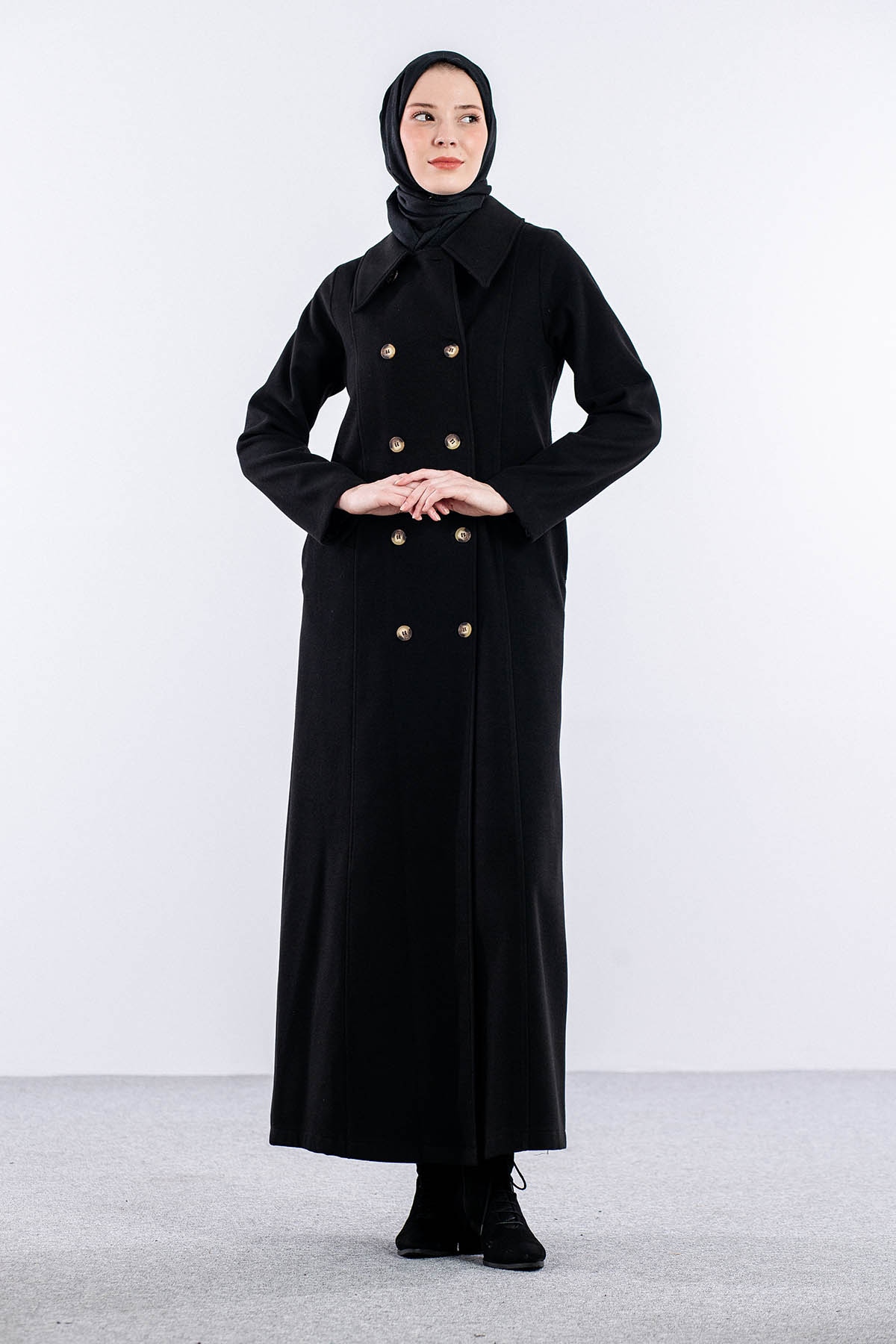 9160-3829 Manto 38-48 - Siyah - 1