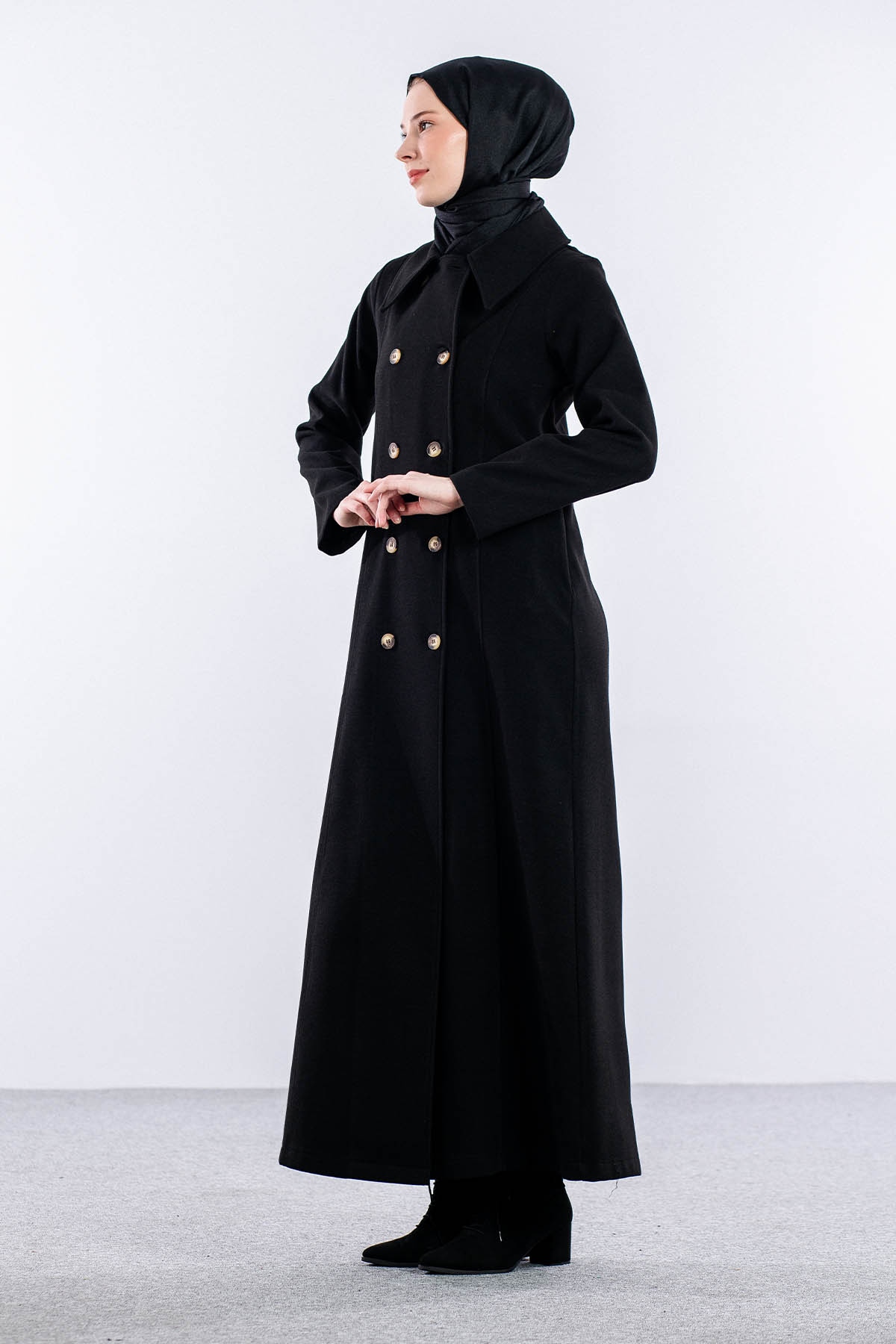 9160-3829 Manto 38-48 - Siyah - 2