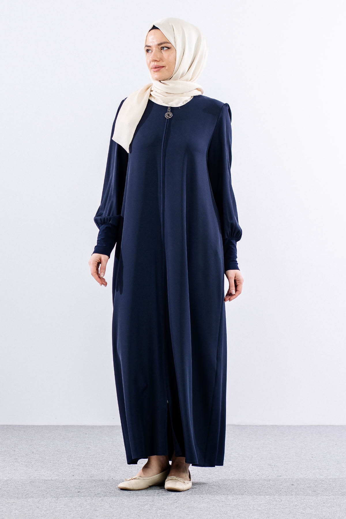 9168 Bayan Ferace 38-46 - Lacivert - 2