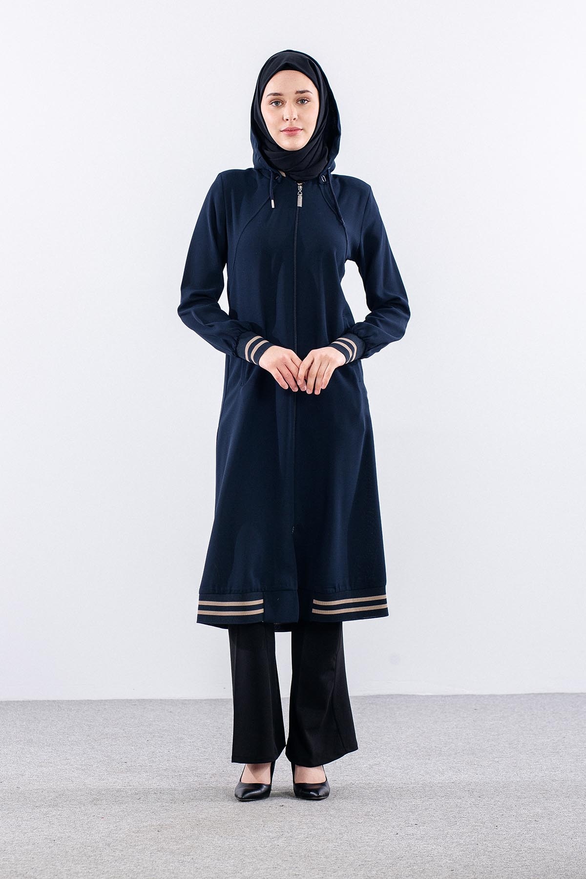 919 Kap 38-52 Sinem Kapşonlu - Lacivert - 1