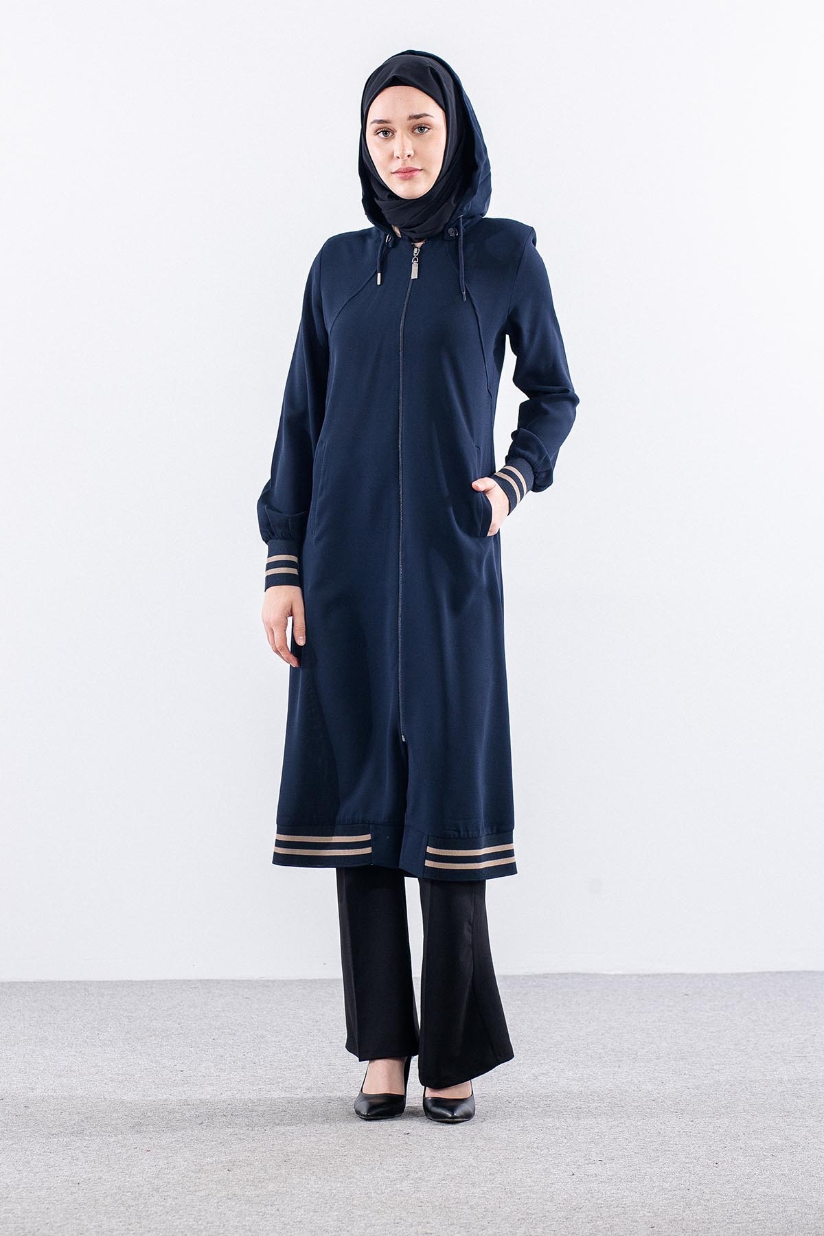 919 Kap 38-52 Sinem Kapşonlu - Lacivert - 3